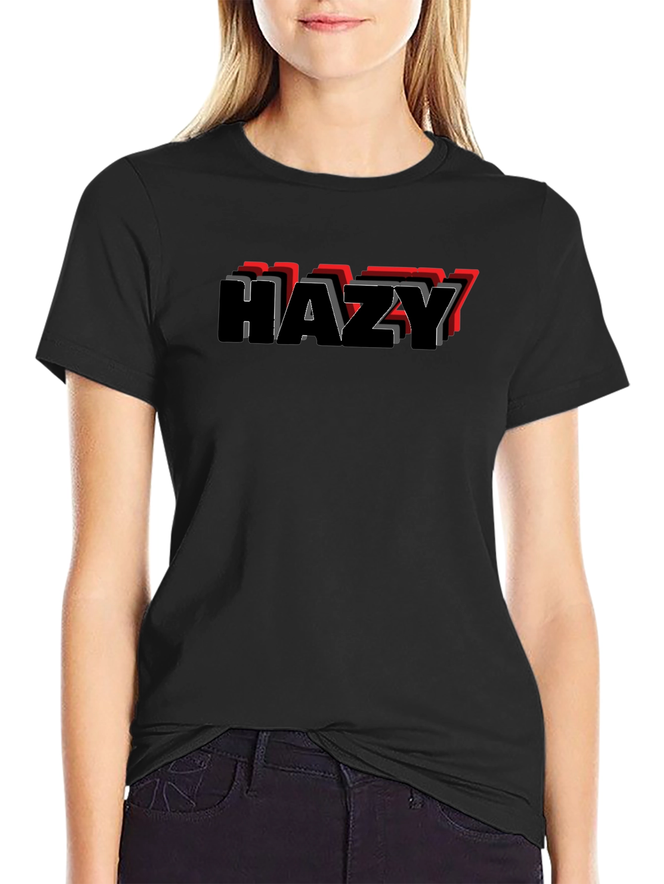 HAZY Mens Graphic T-Shirt - Casual Style