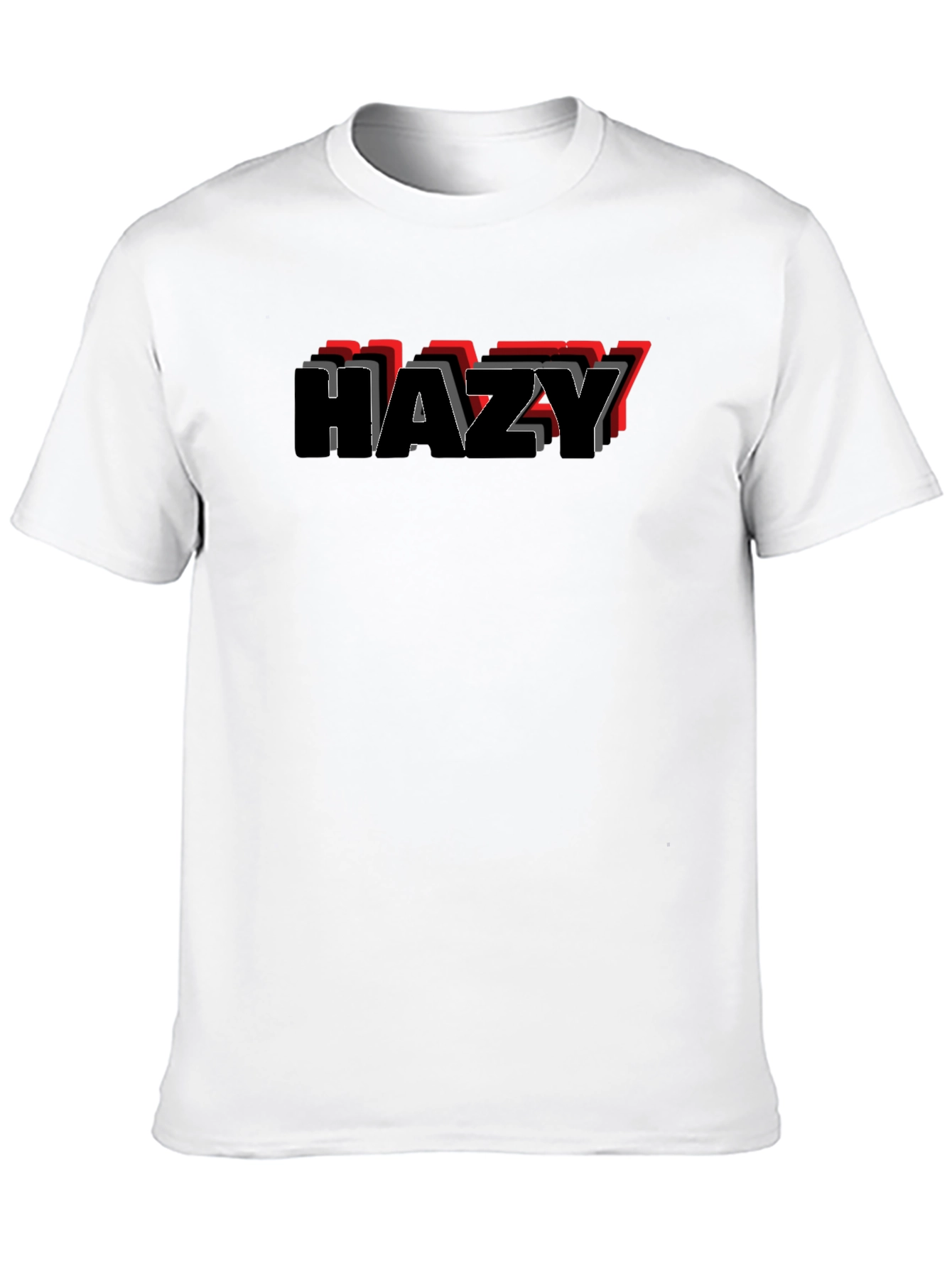 HAZY Mens Graphic T-Shirt - Casual Style