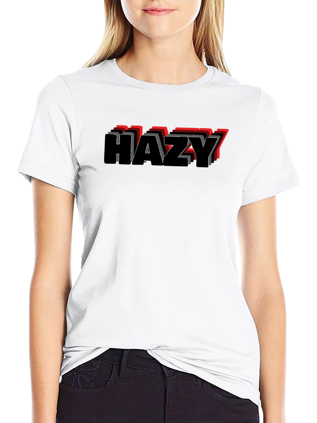 HAZY Mens Graphic T-Shirt - Casual Style