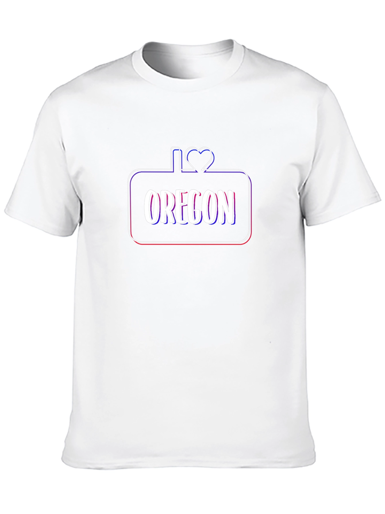 I Heart Oregon Black Graphic Tee