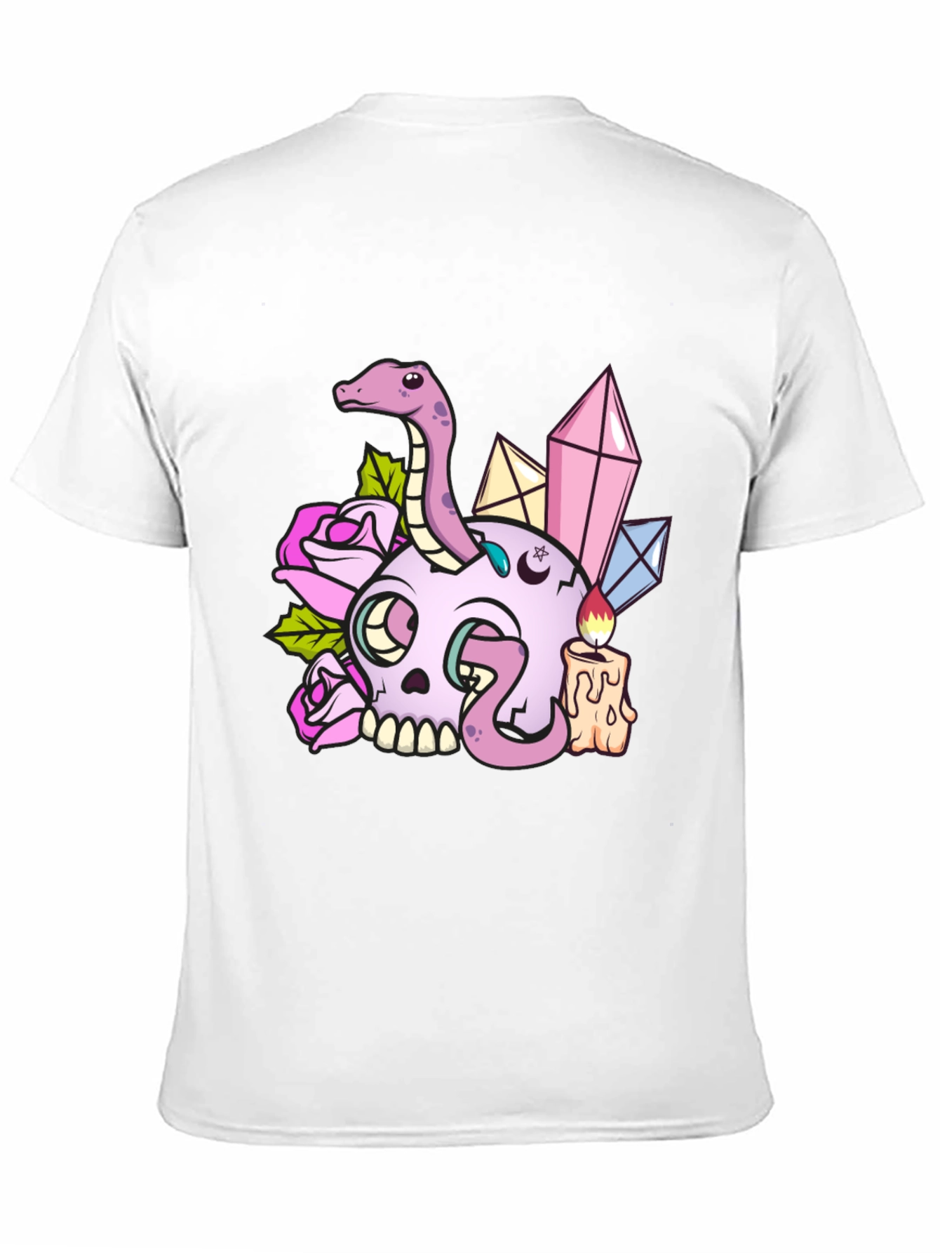 Skull & Snake Graphic Tee - Dark Aesthetic T-Shirt