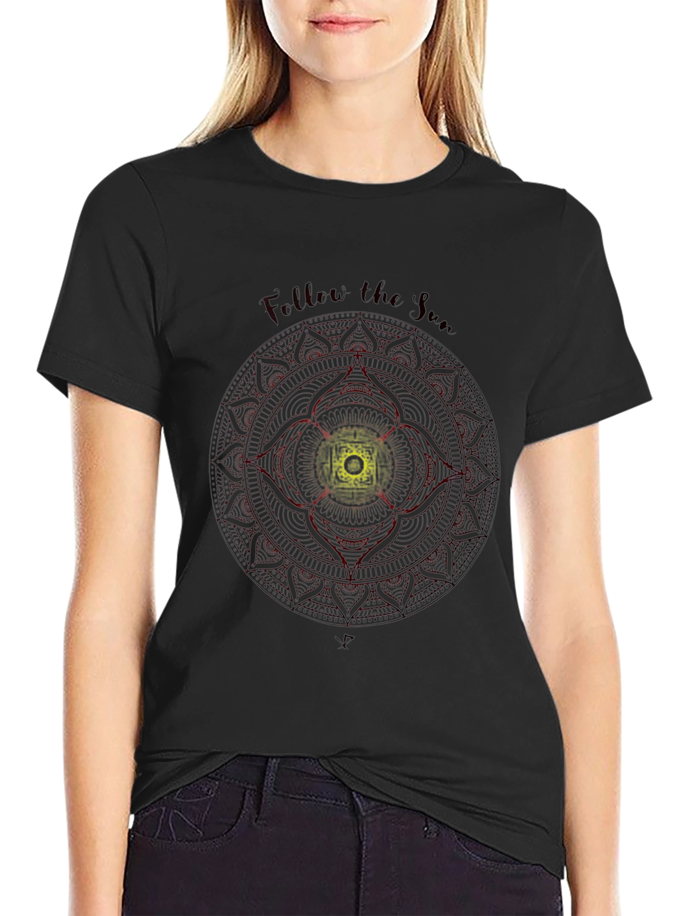 Follow the Sun Mandala T-Shirt - Unique Graphic Tee