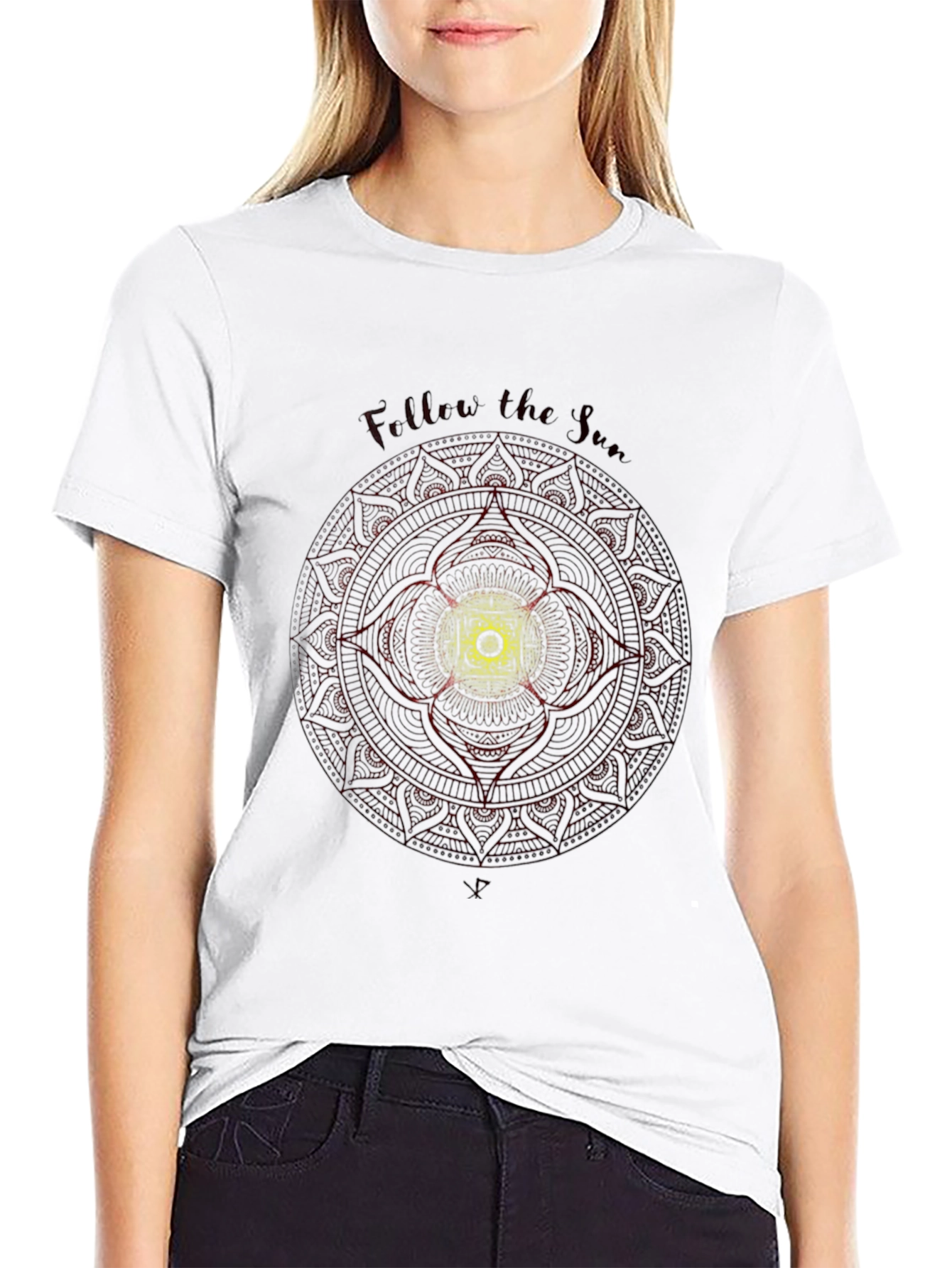 Follow the Sun Mandala T-Shirt - Unique Graphic Tee