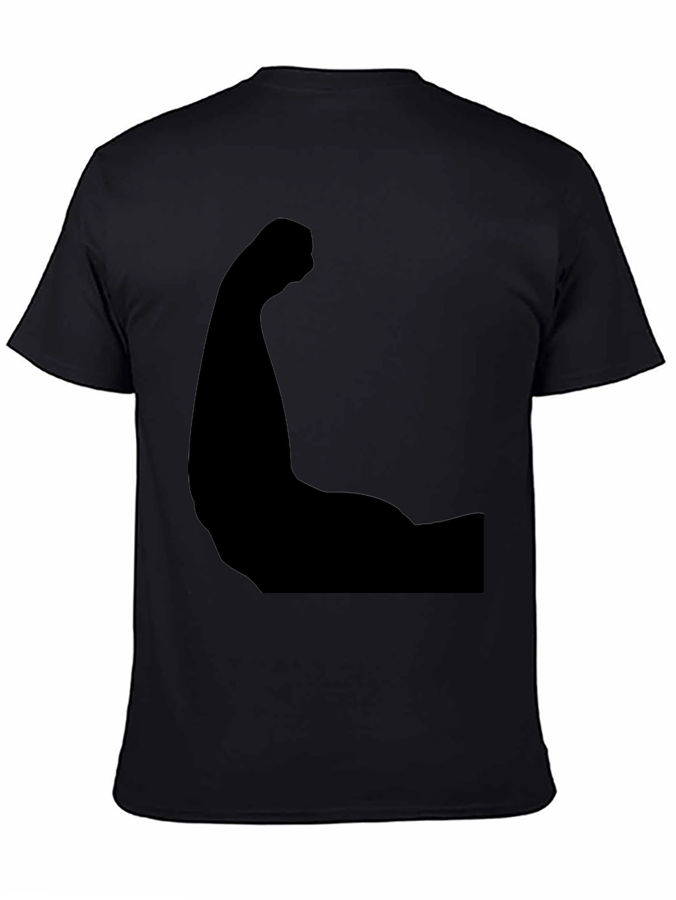 Black Arm Muscle Graphic Tee - Flex Your Style!