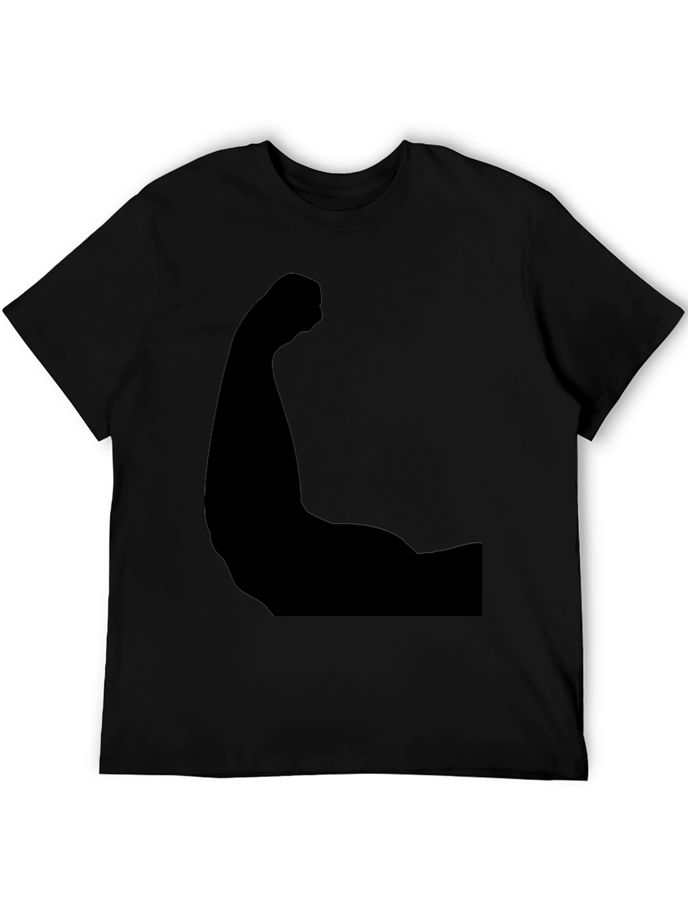Black Arm Muscle Graphic Tee - Flex Your Style!