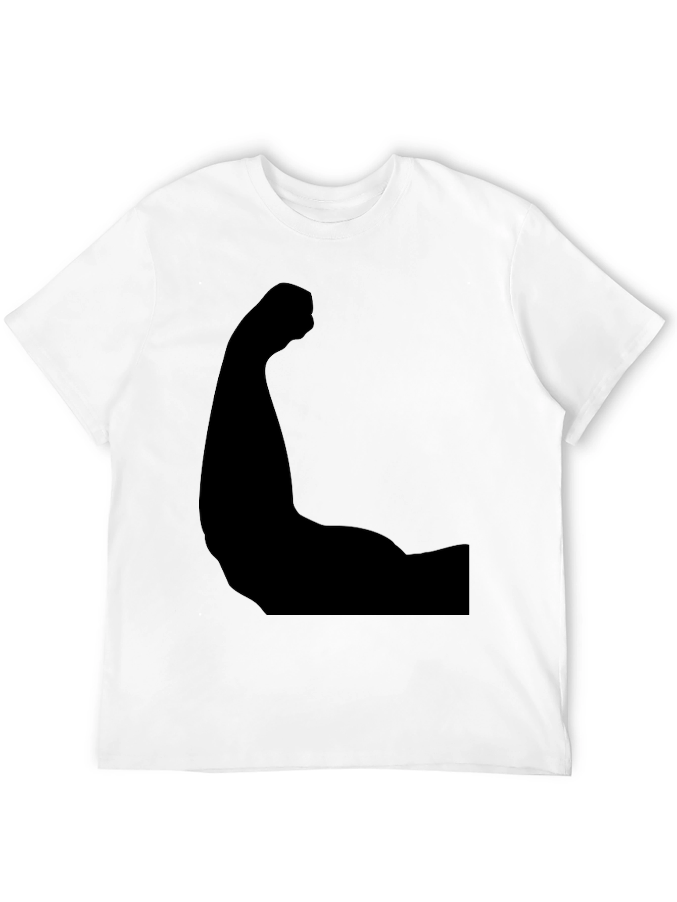 Black Arm Muscle Graphic Tee - Flex Your Style!