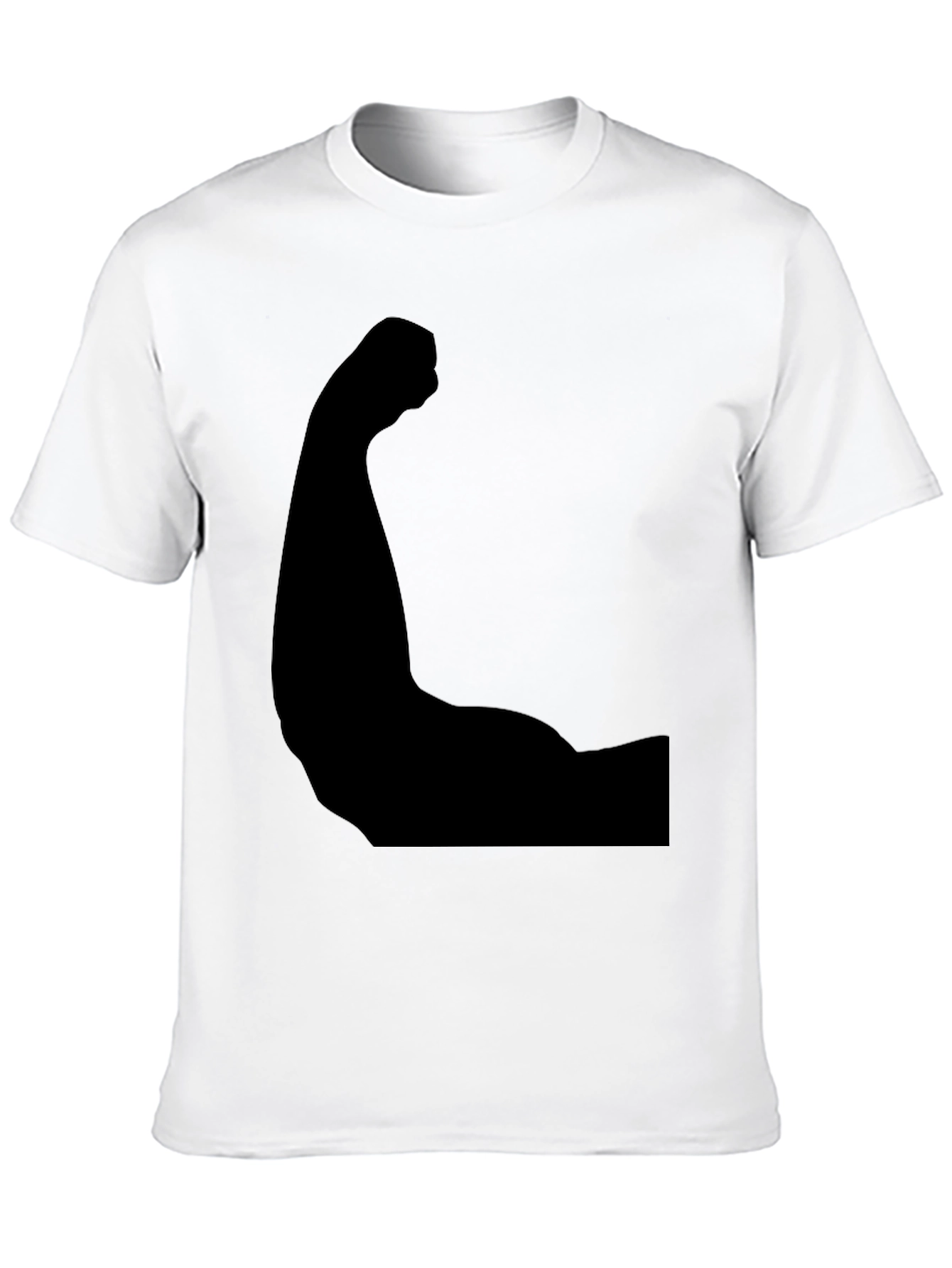 Black Arm Muscle Graphic Tee - Flex Your Style!