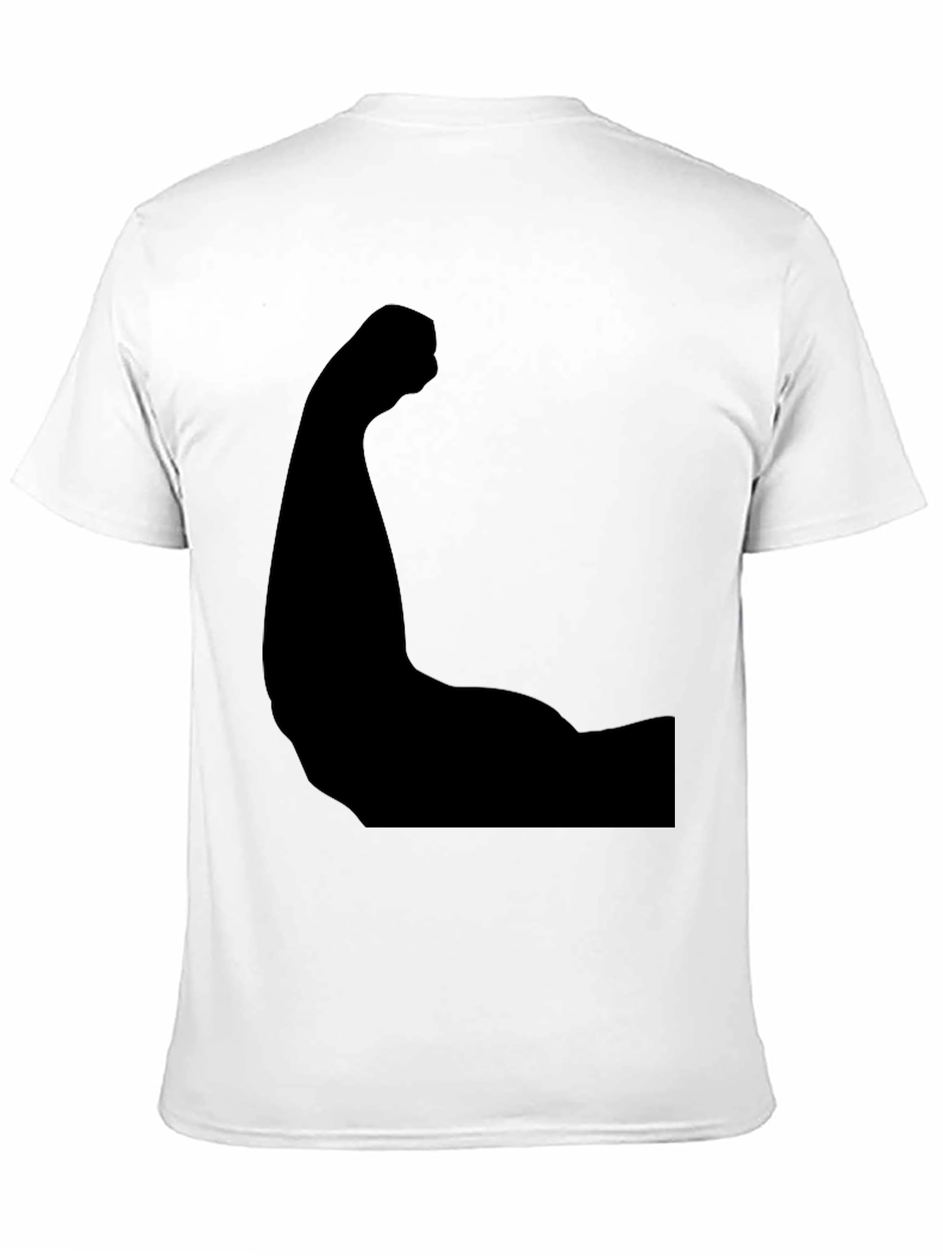Black Arm Muscle Graphic Tee - Flex Your Style!