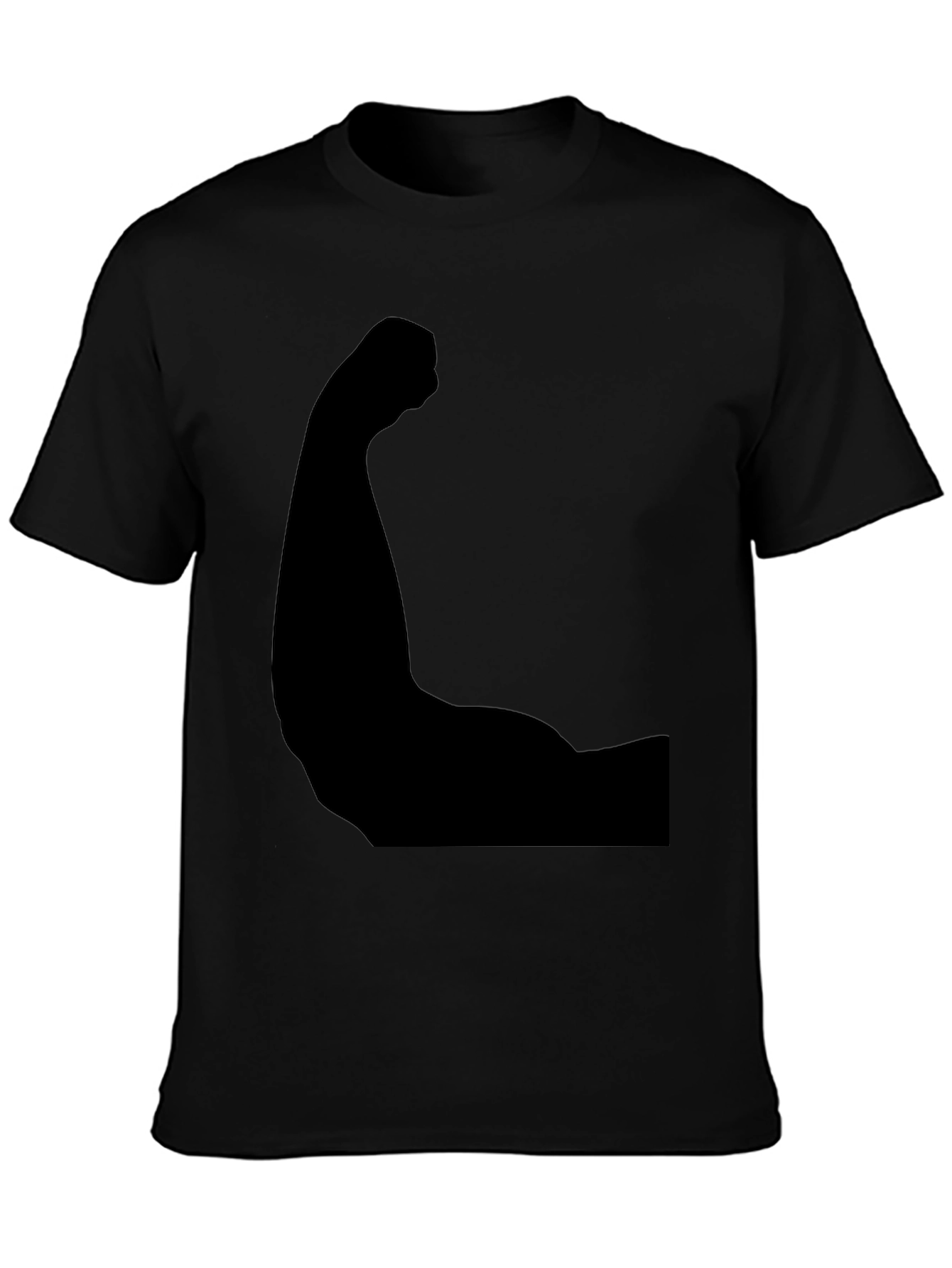 Black Arm Muscle Graphic Tee - Flex Your Style!