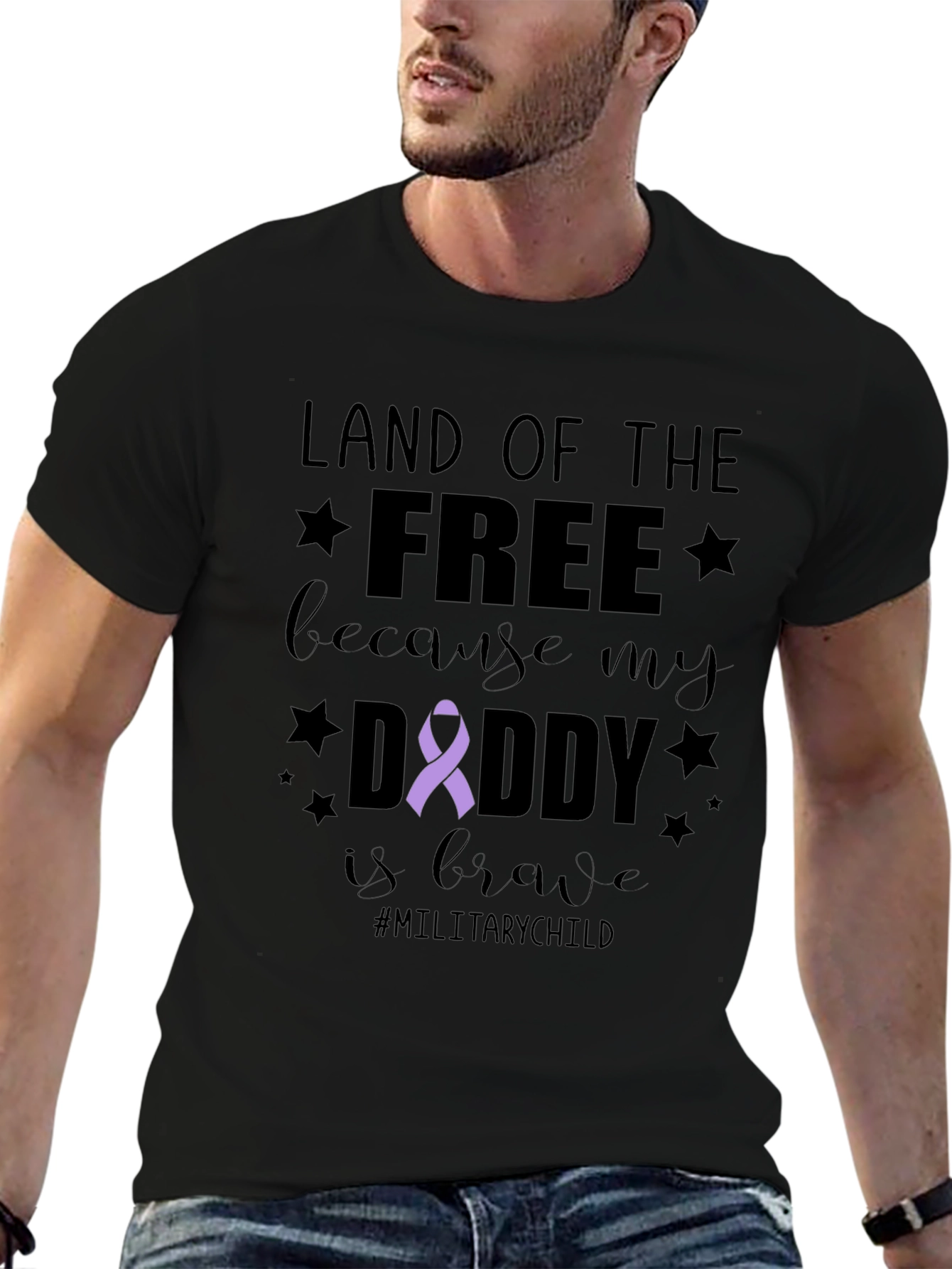 Land of the Free Military Child T-Shirt
