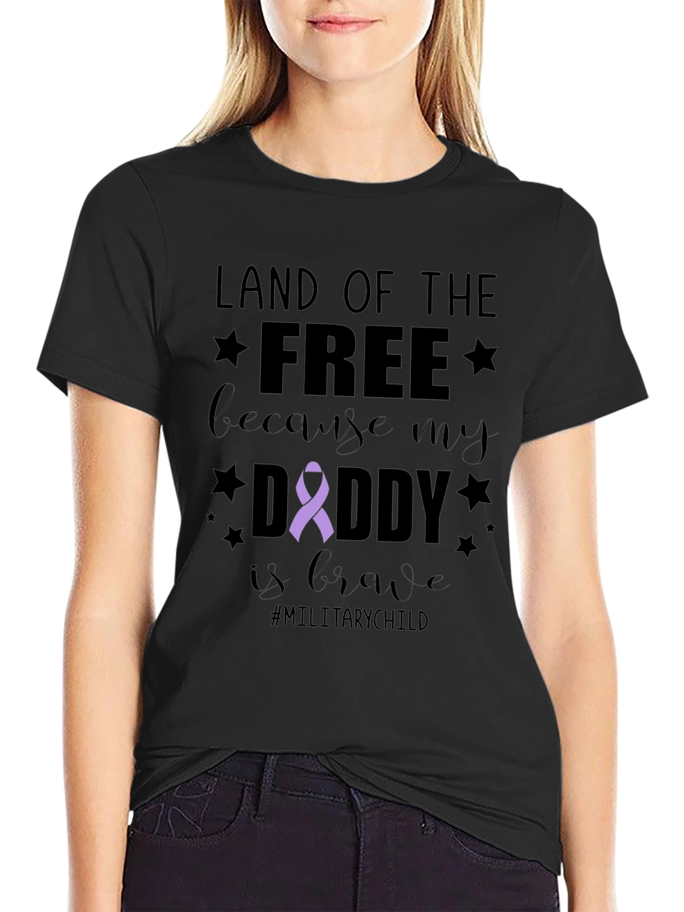Land of the Free Military Child T-Shirt