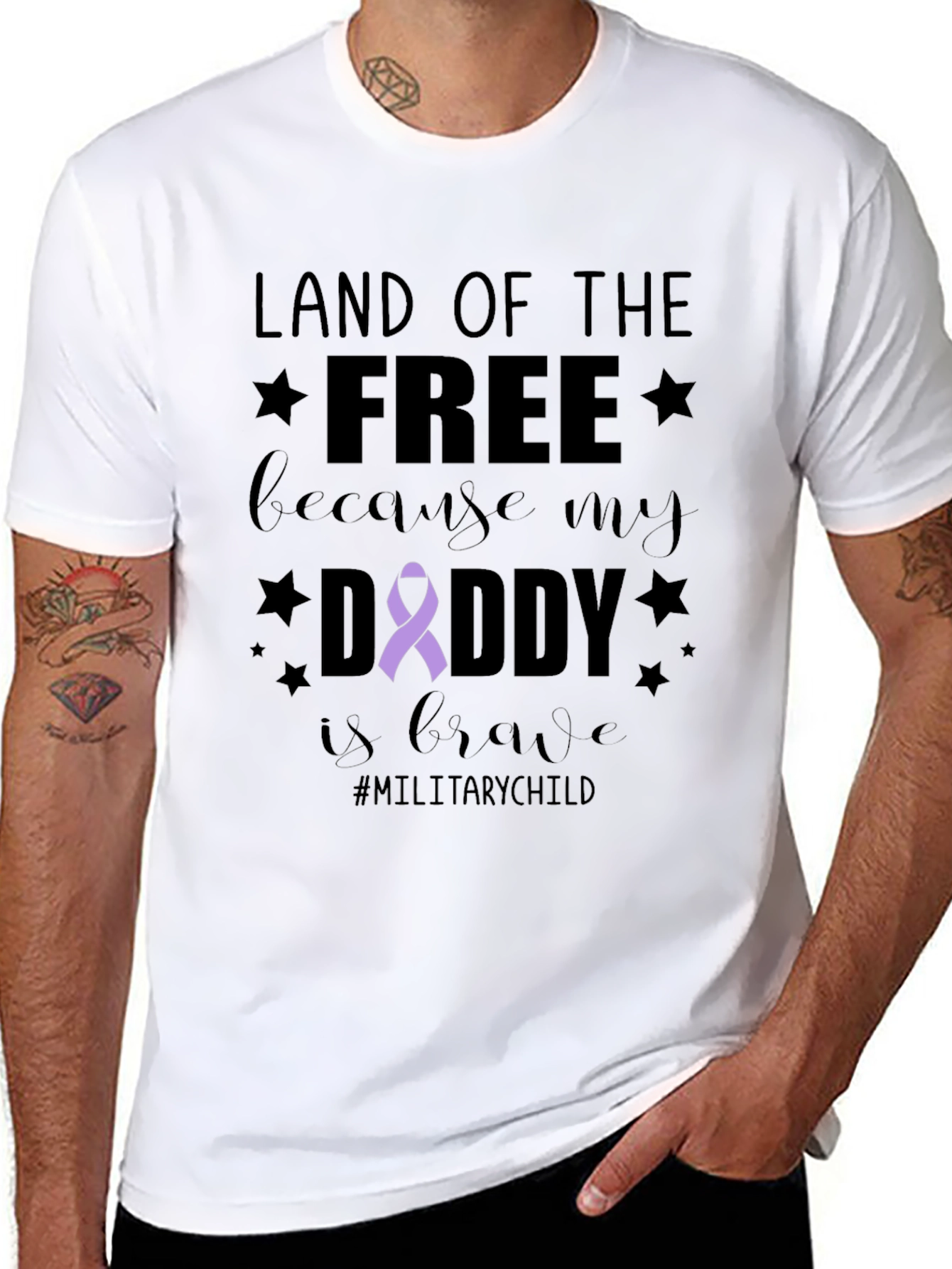Land of the Free Military Child T-Shirt