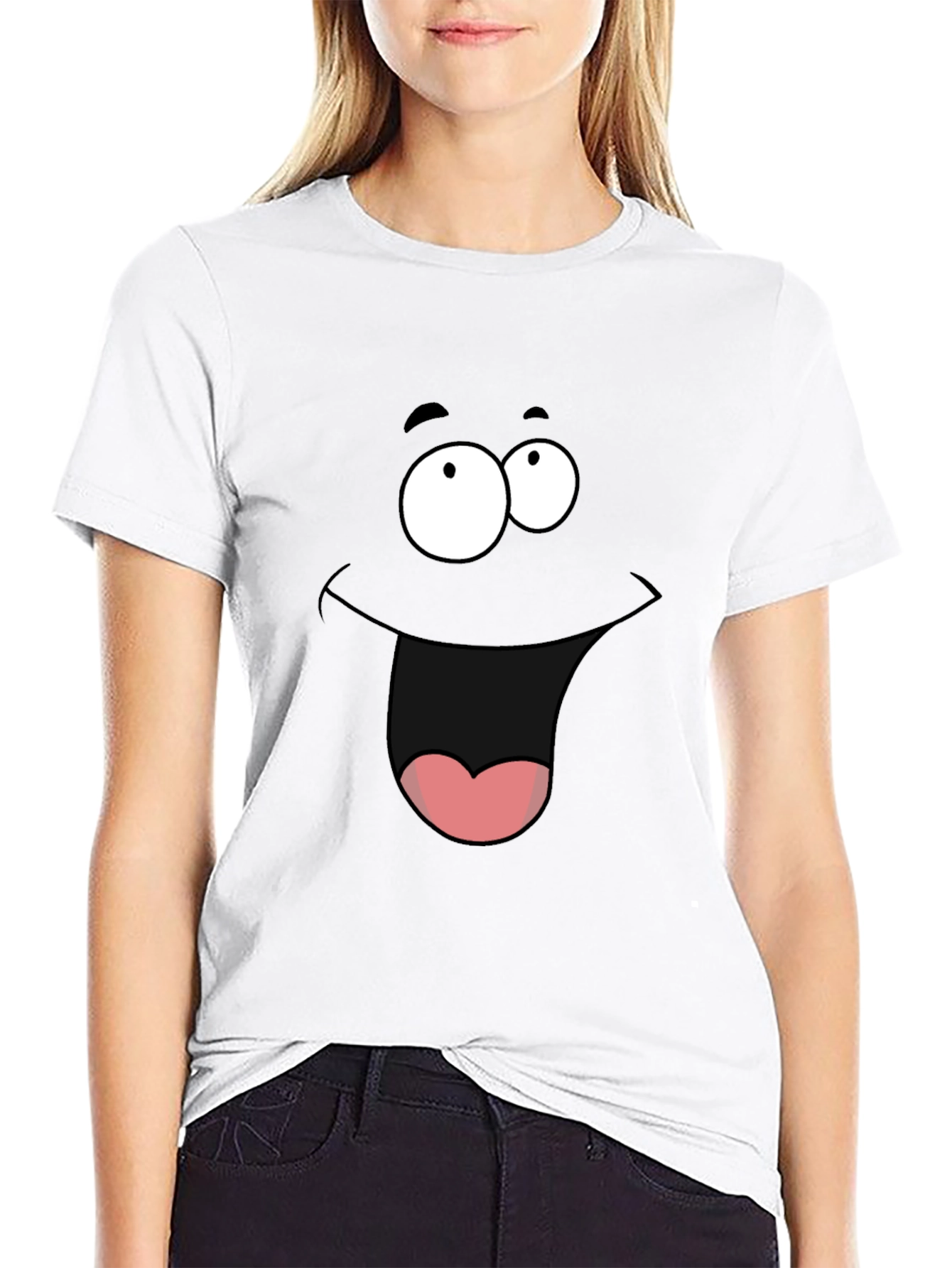Funny Face Graphic T-Shirt