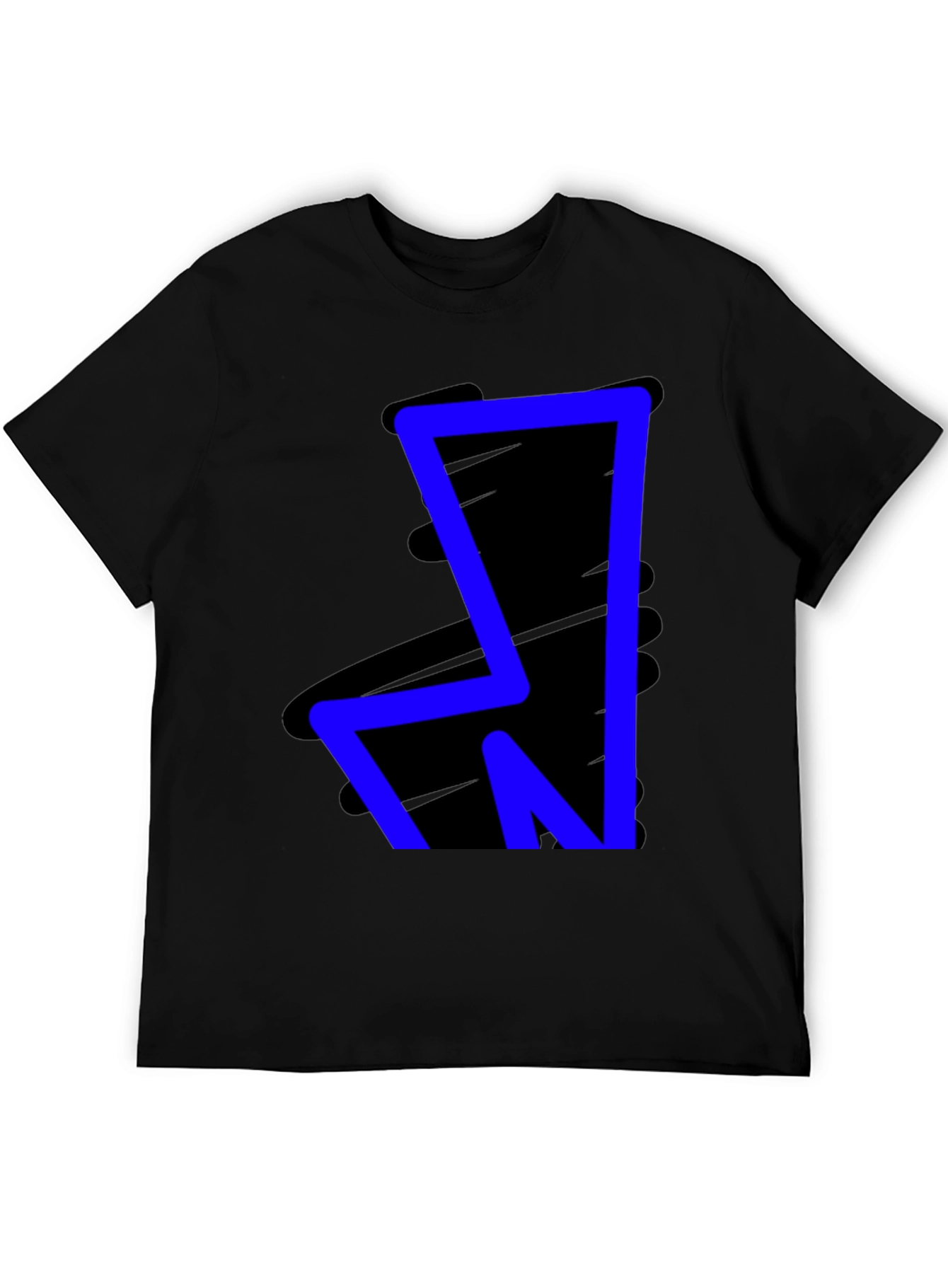 Bold Blue Graphic Tee - Modern Style