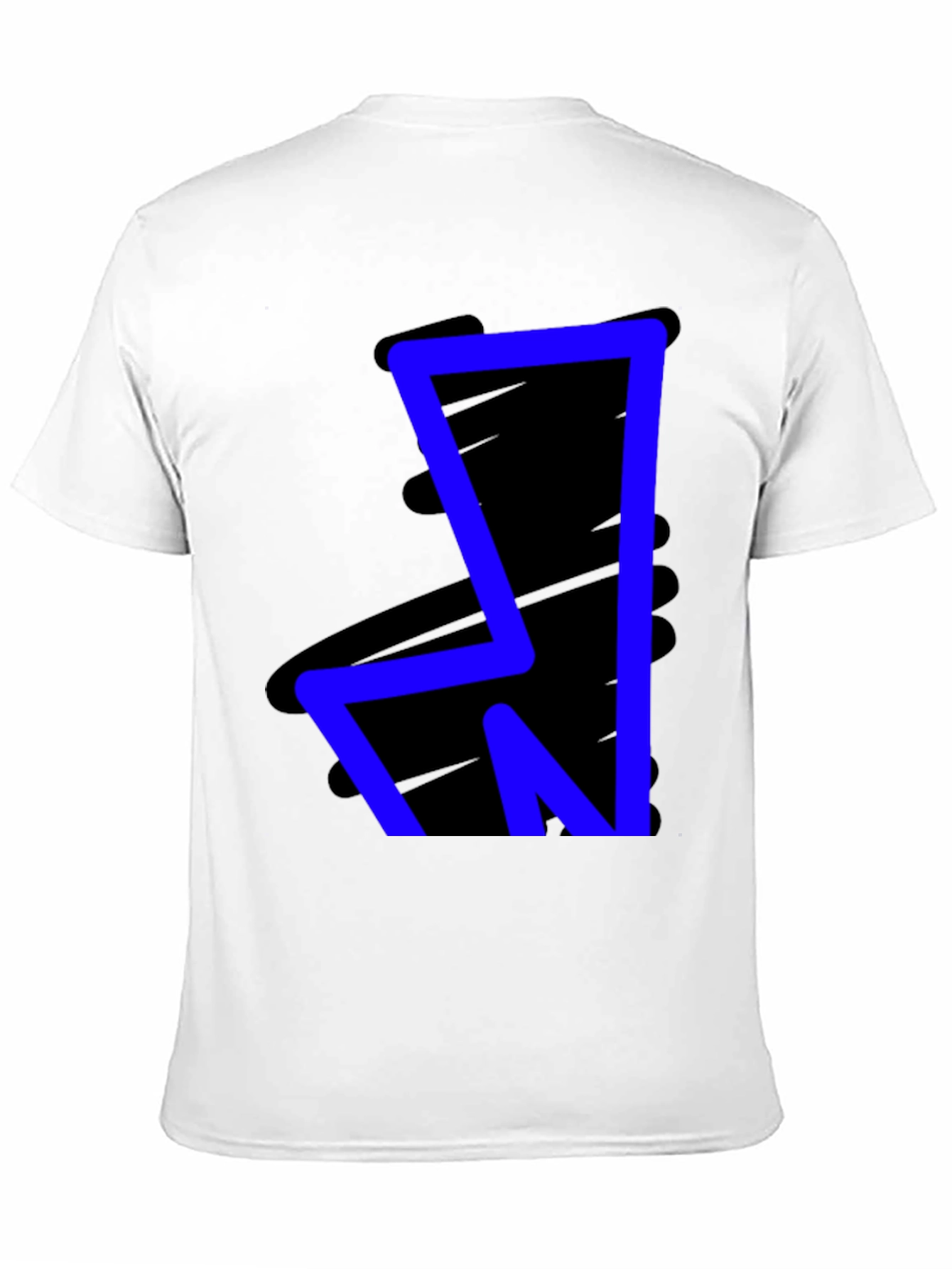 Bold Blue Graphic Tee - Modern Style