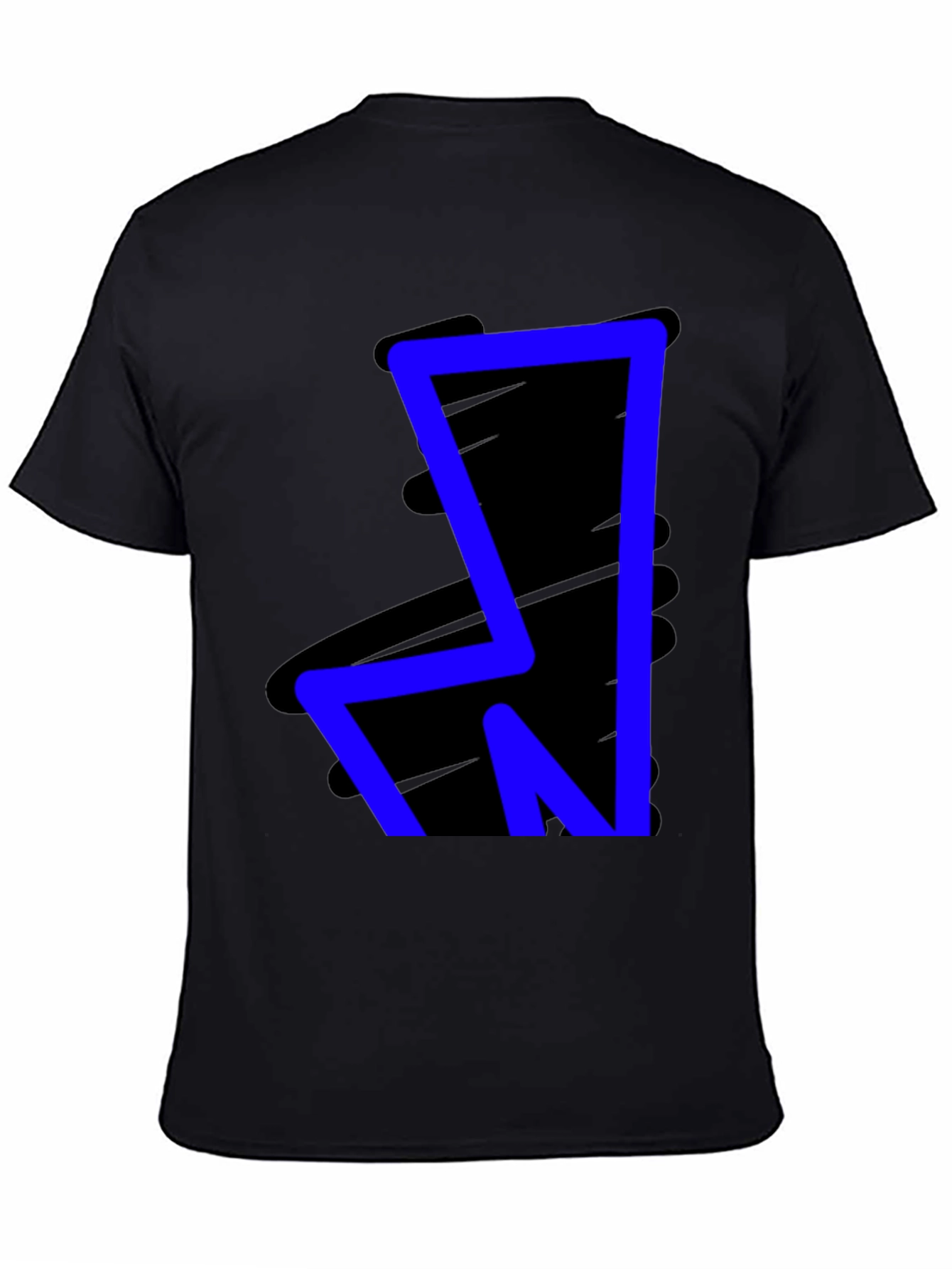 Bold Blue Graphic Tee - Modern Style