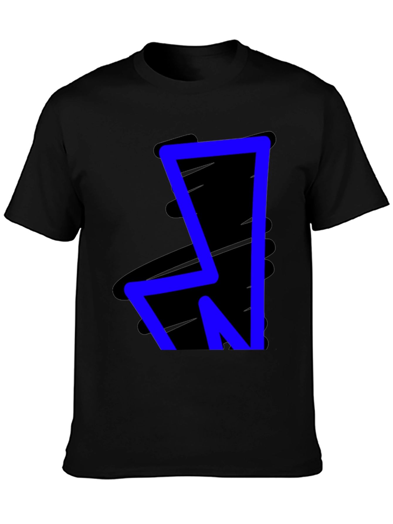 Bold Blue Graphic Tee - Modern Style