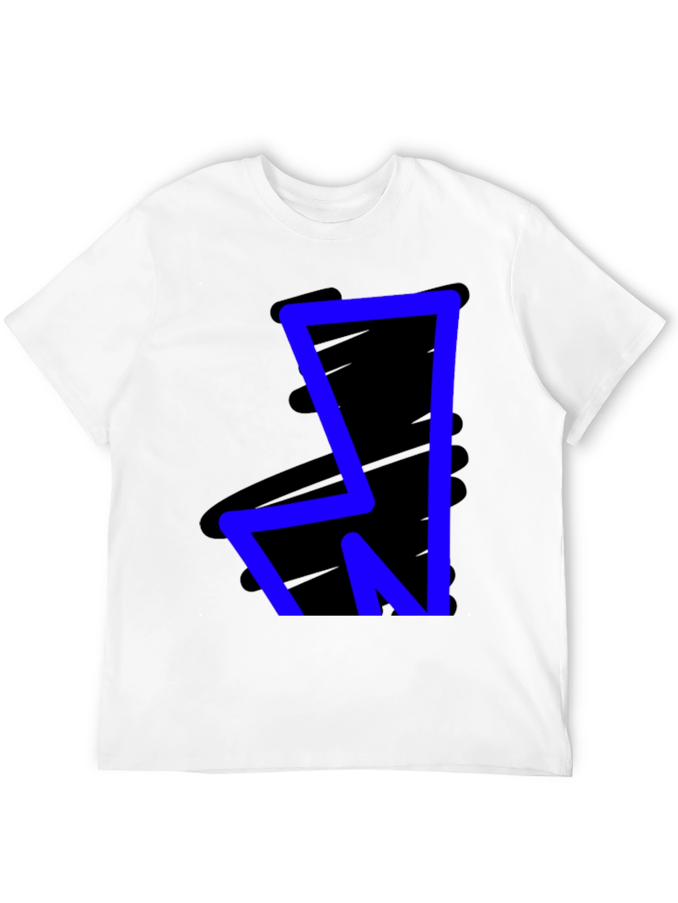 Bold Blue Graphic Tee - Modern Style