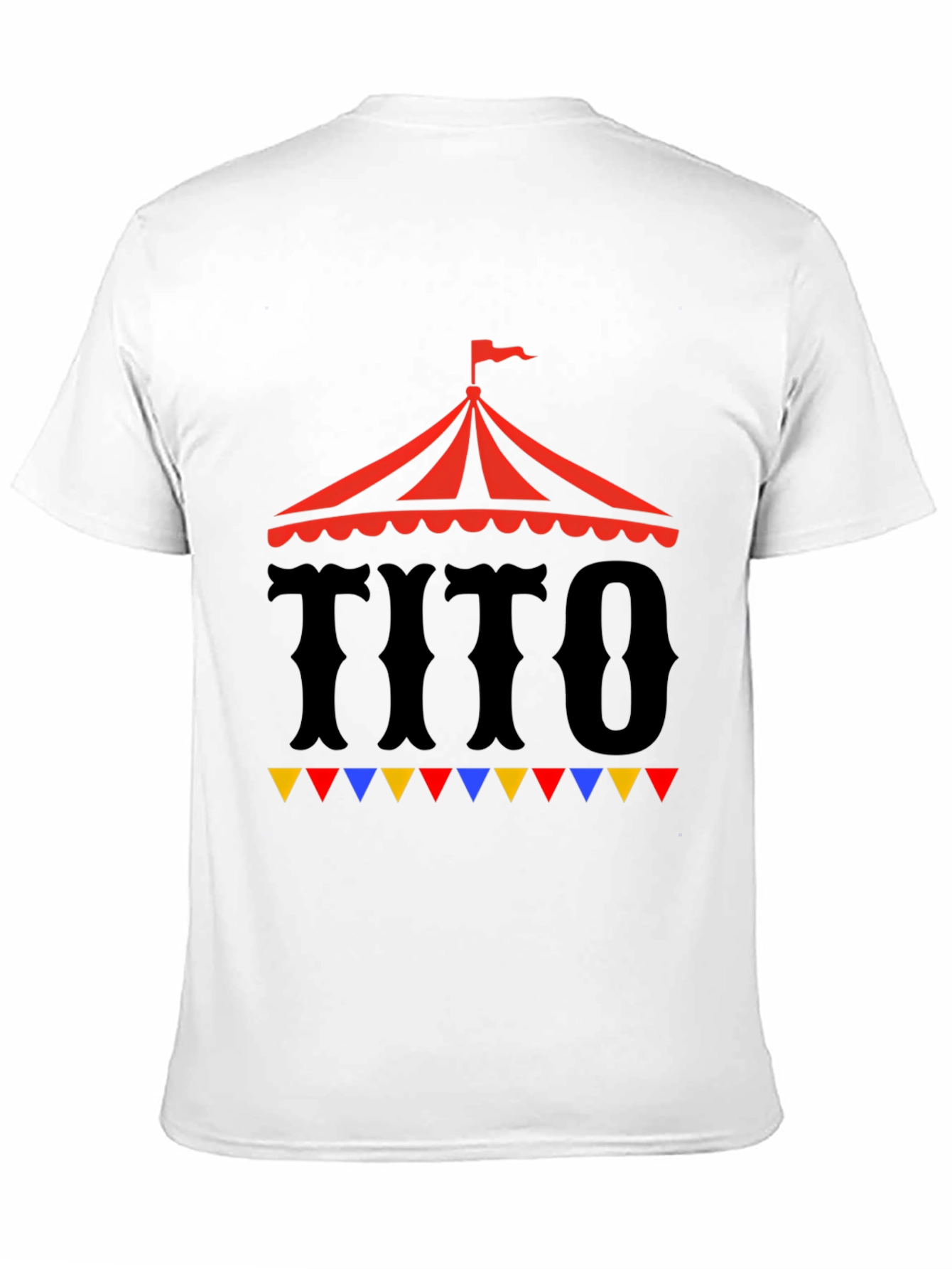TITO Circus Tent Graphic Tee - Black Cotton T-Shirt