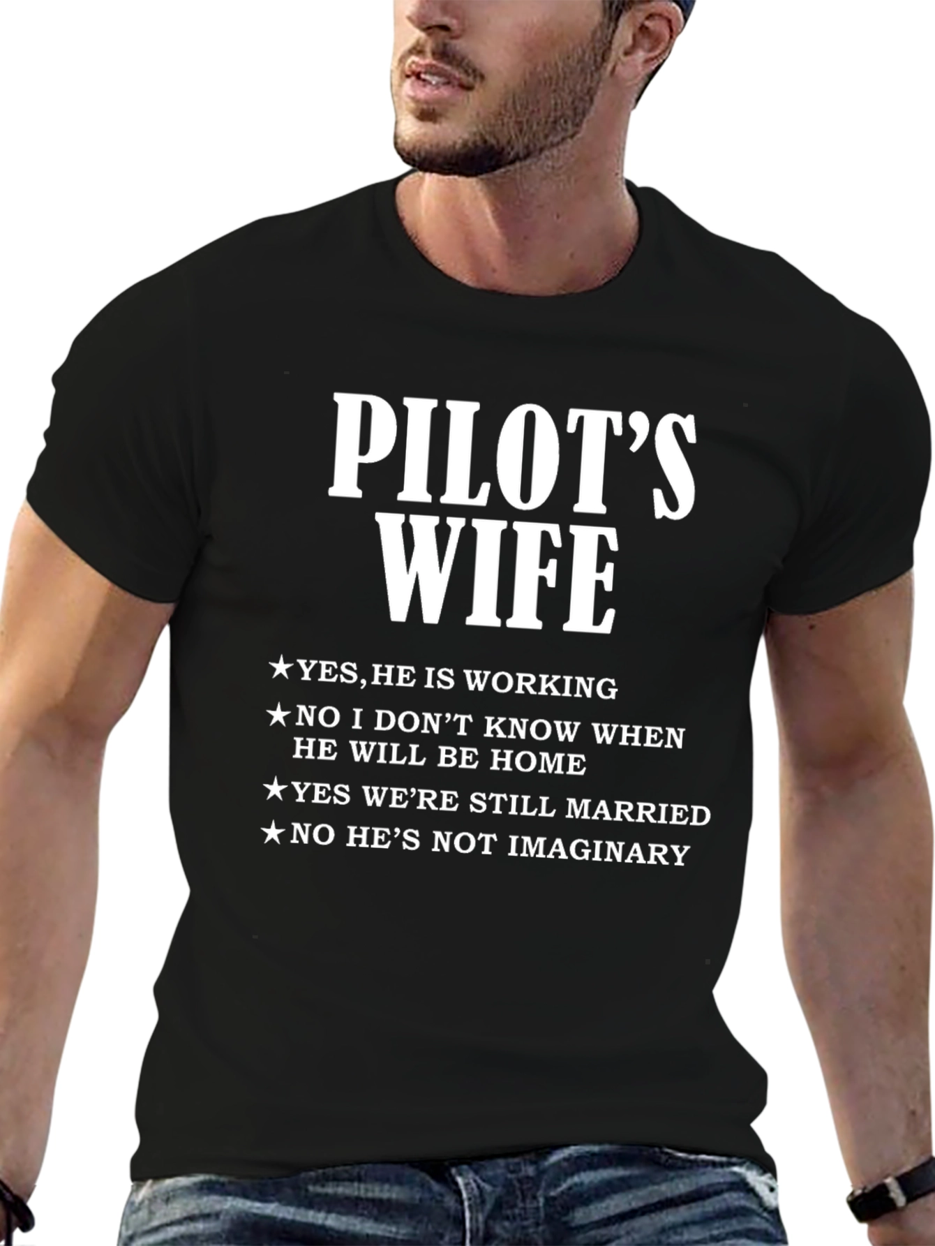 Pilots Wife T-Shirt - Funny Wife Life Tee