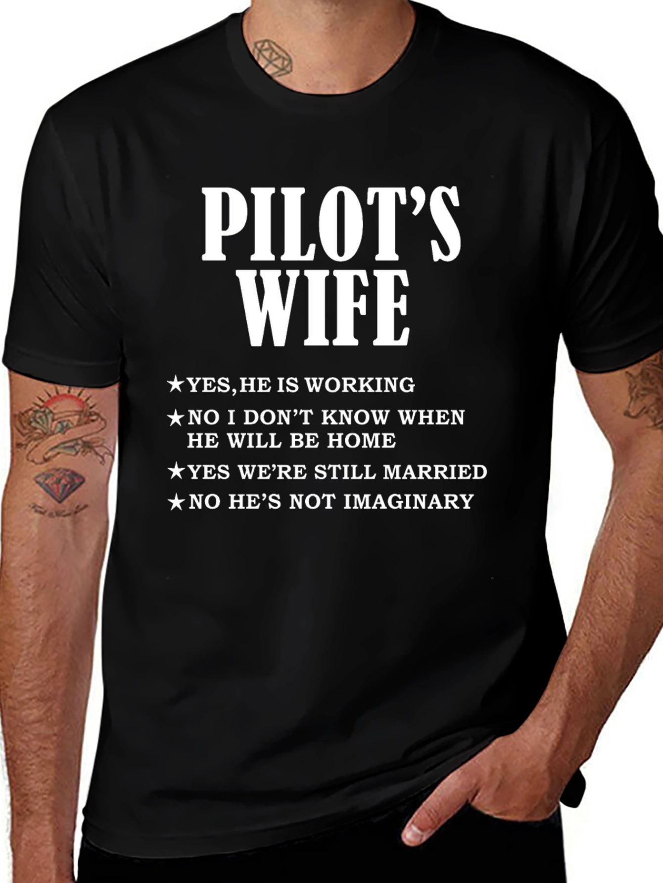 Pilots Wife T-Shirt - Funny Wife Life Tee