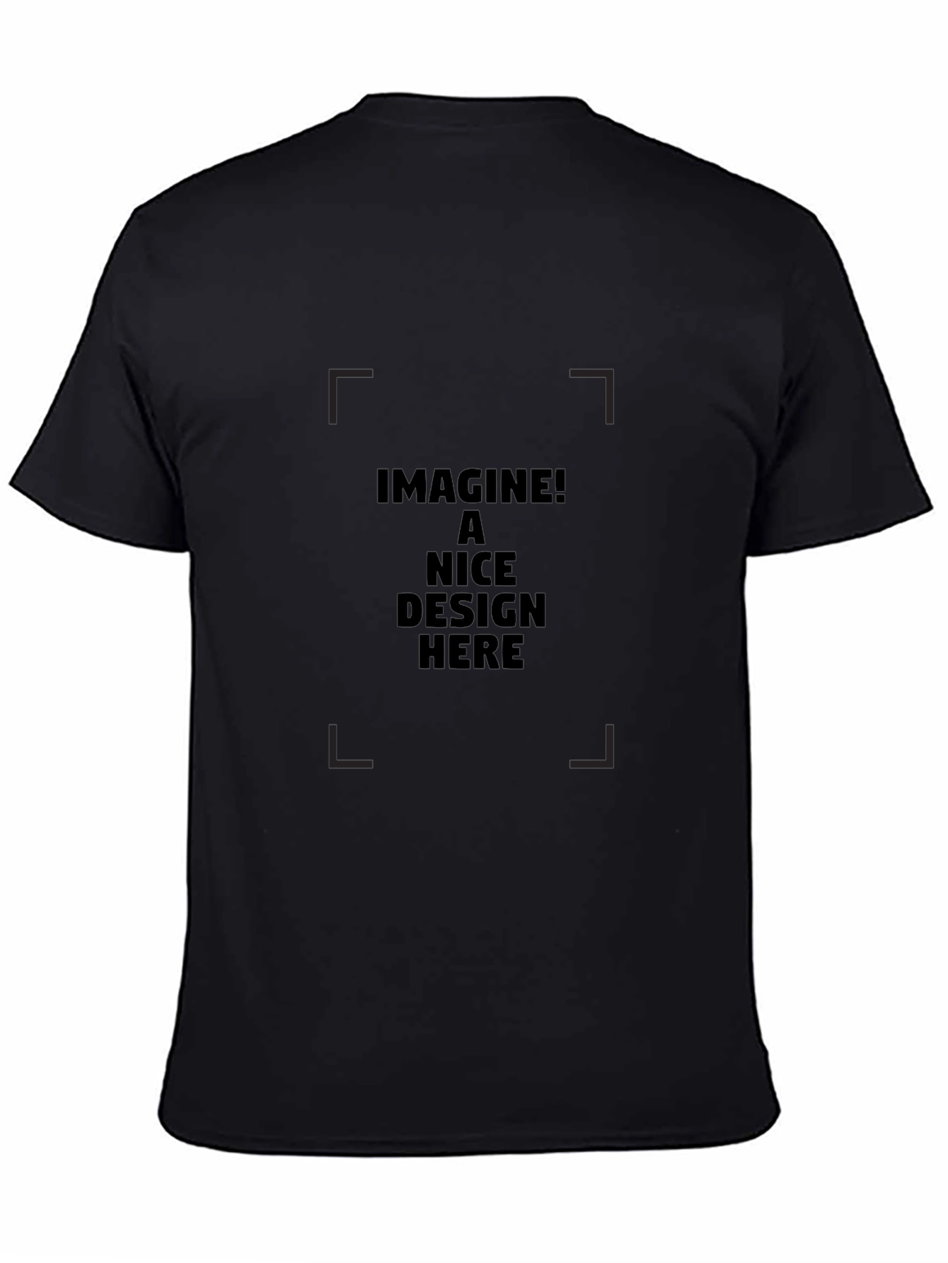 Mens Black Basic Tee