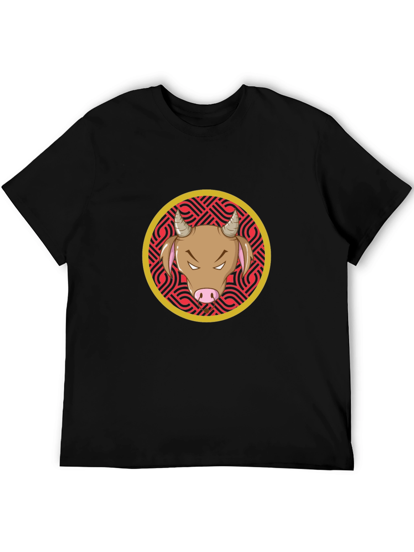 Bull Graphic Black T-Shirt
