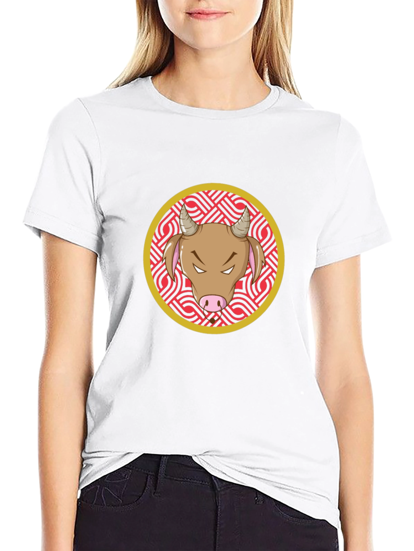 Bull Graphic Black T-Shirt