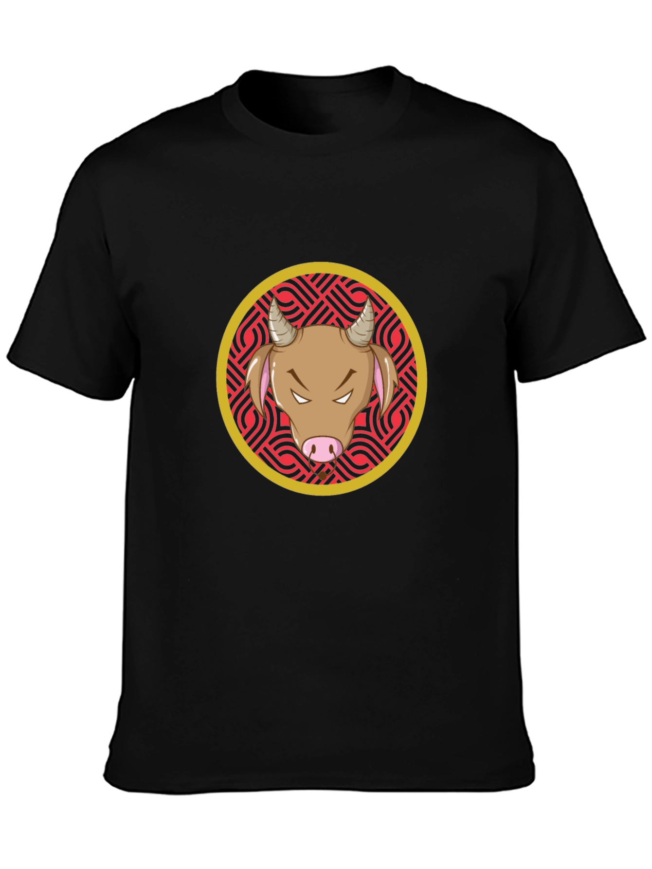 Bull Graphic Black T-Shirt