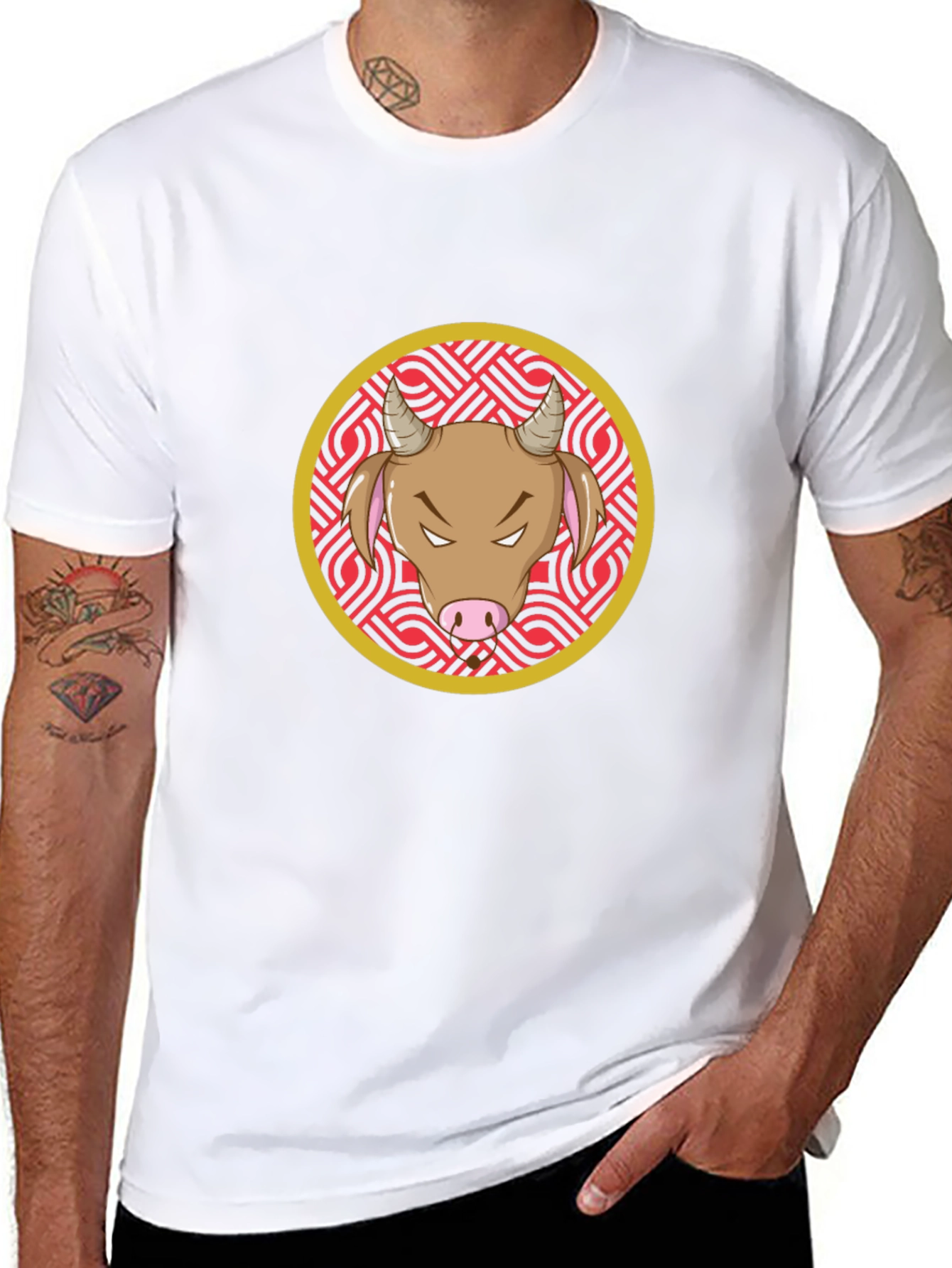 Bull Graphic Black T-Shirt
