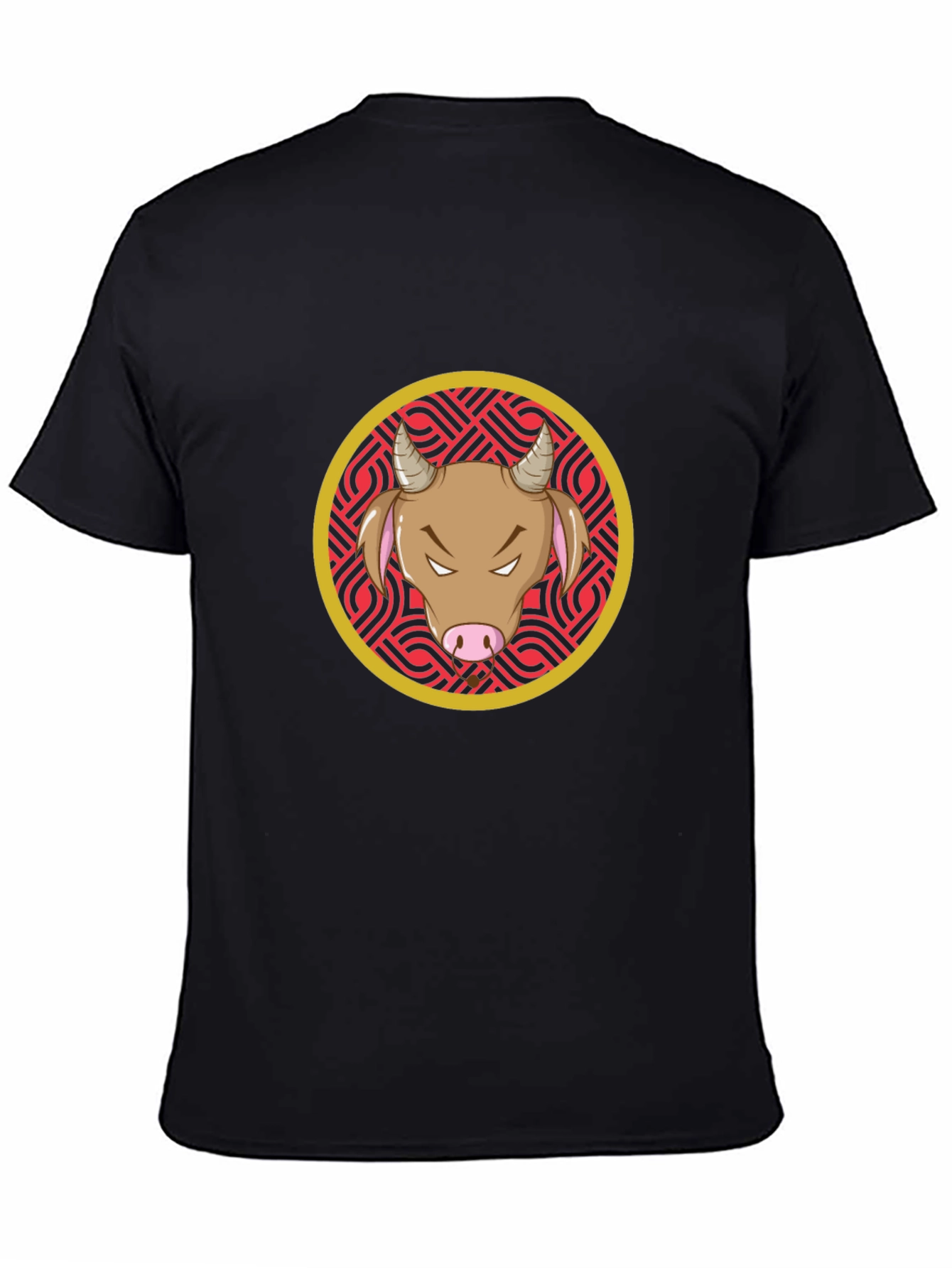 Bull Graphic Black T-Shirt