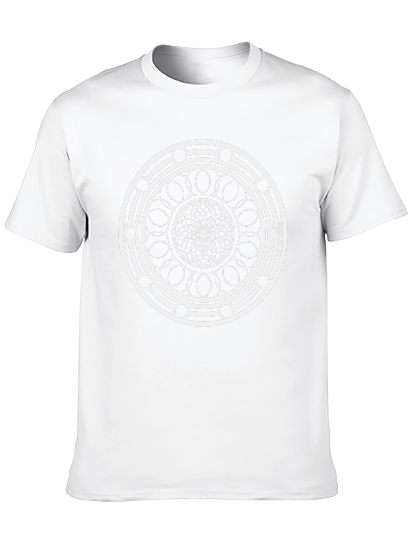 Geometric Pattern Black T-Shirt