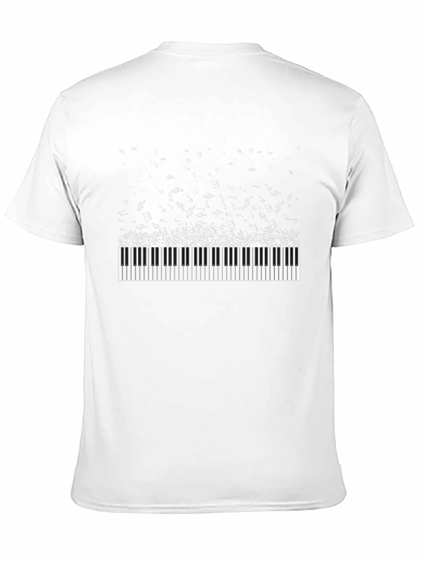 Musical Keyboard Notes Graphic Tee