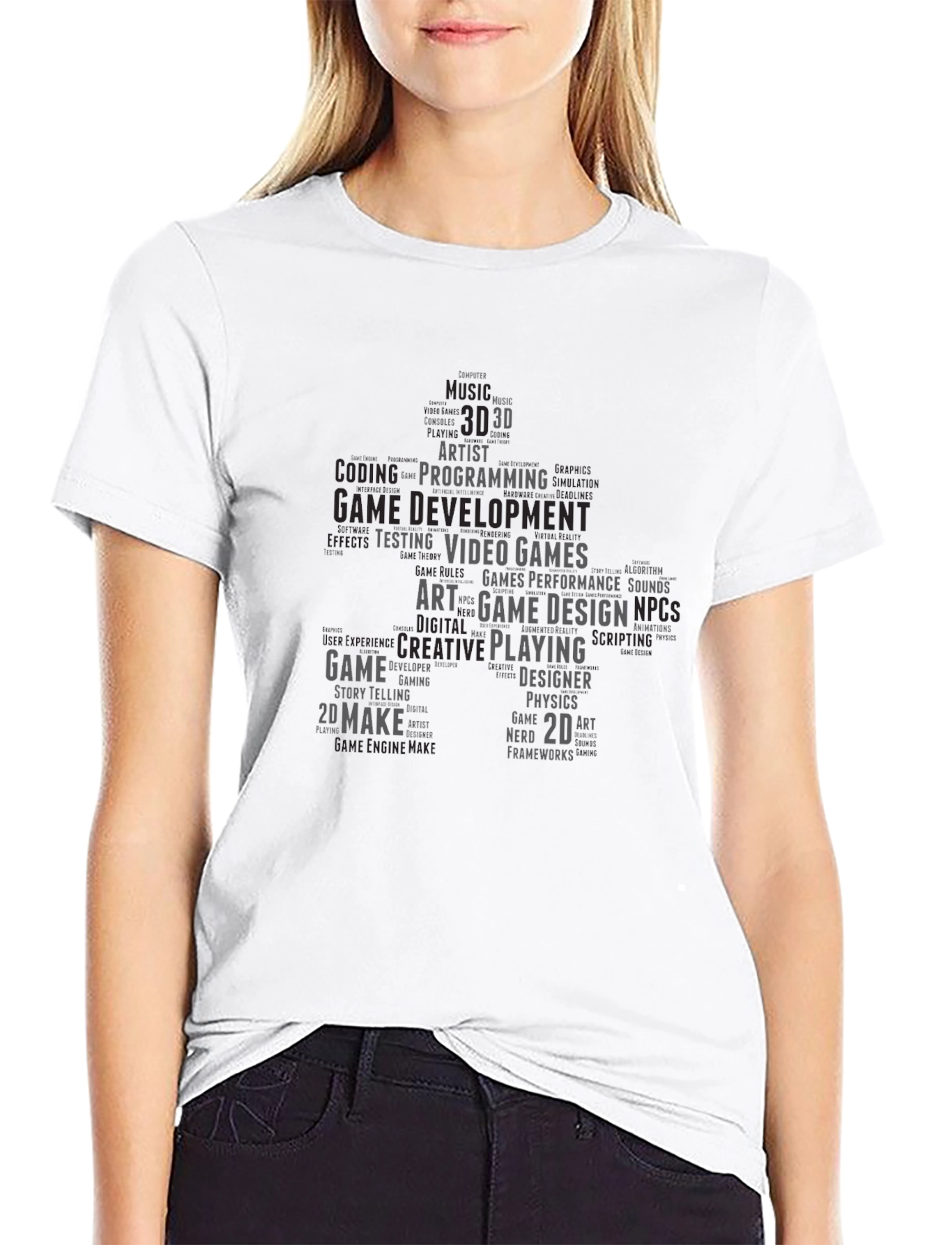 Game Developer Word Cloud T-Shirt