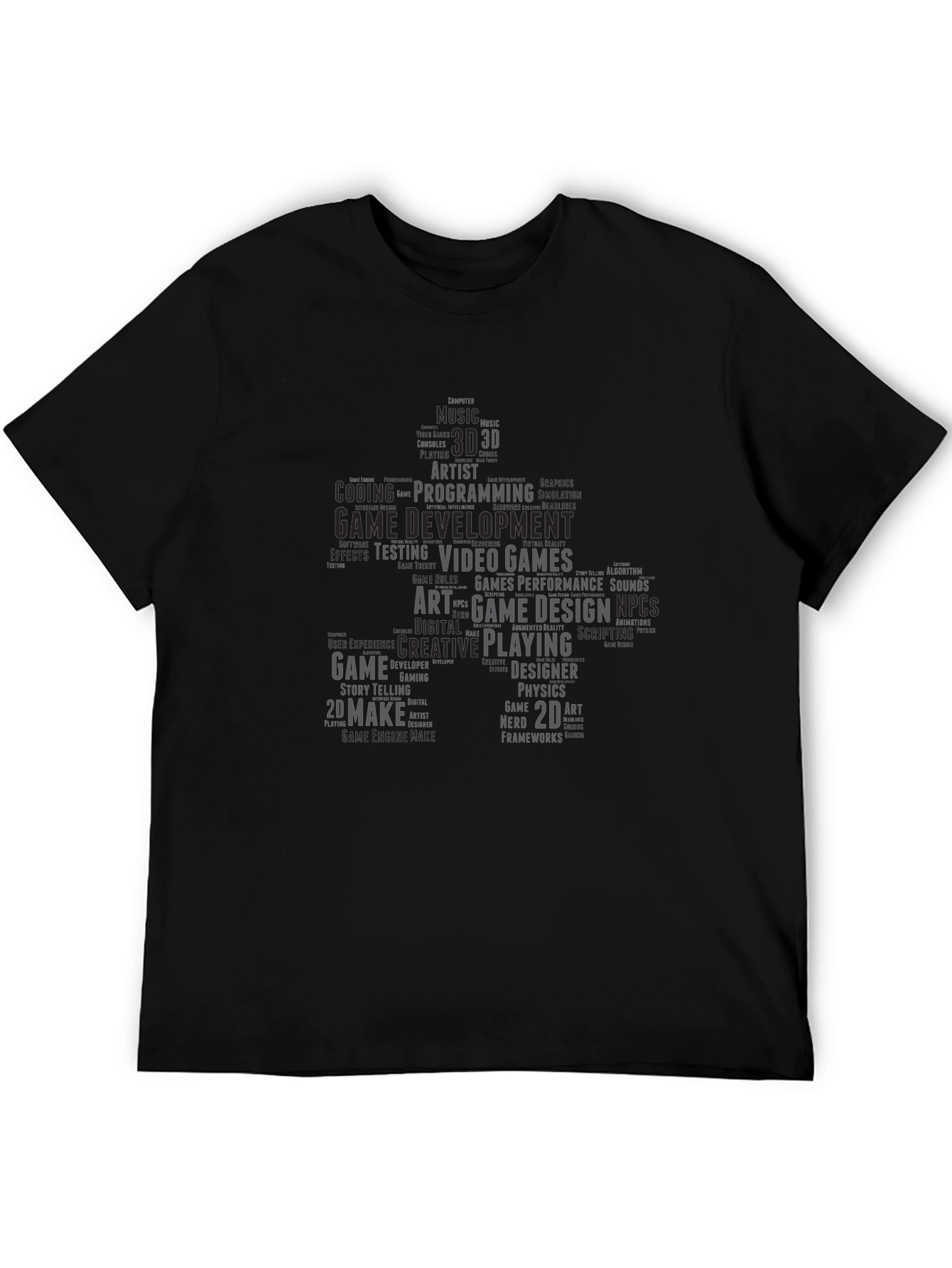 Game Developer Word Cloud T-Shirt