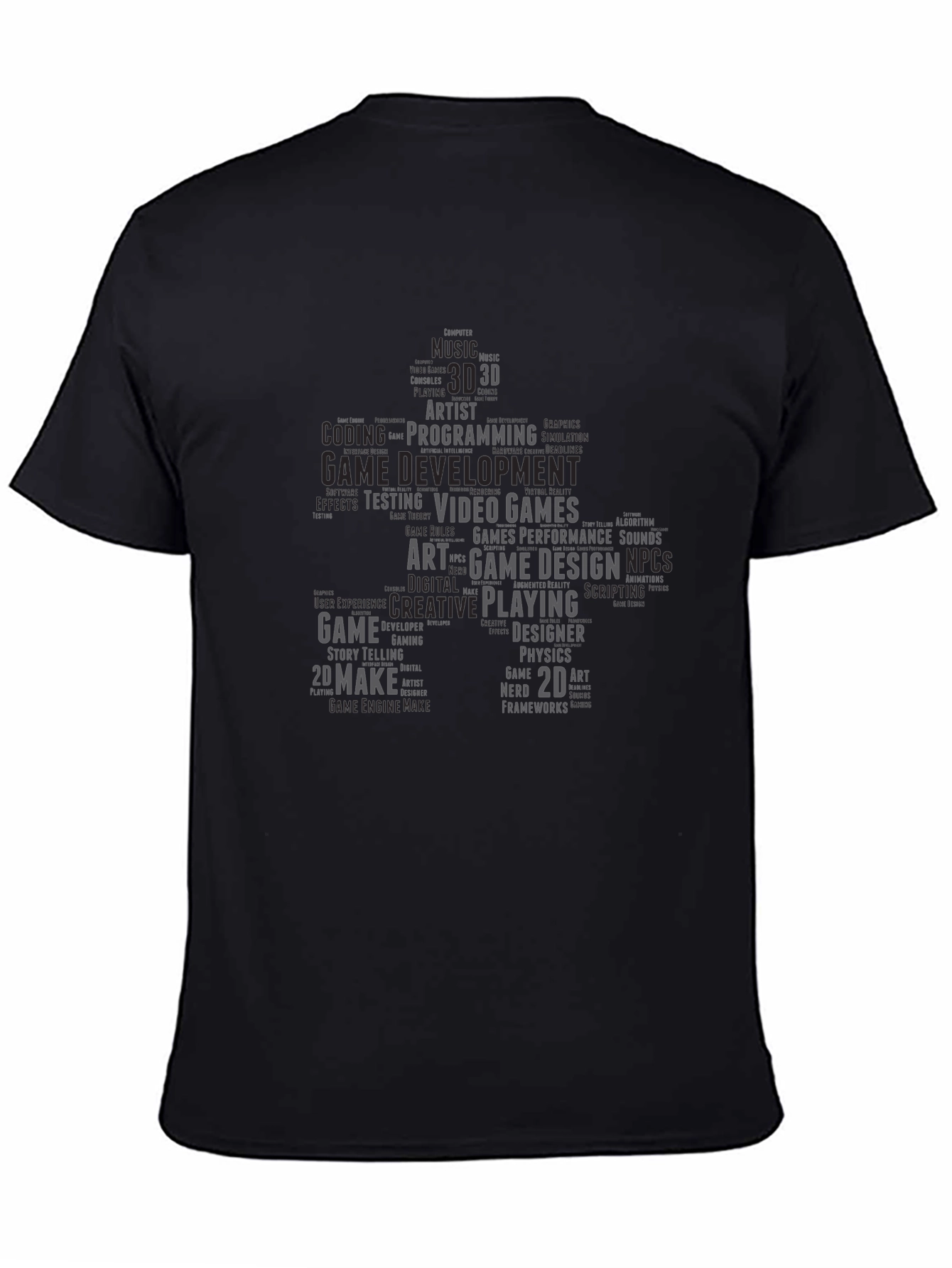 Game Developer Word Cloud T-Shirt