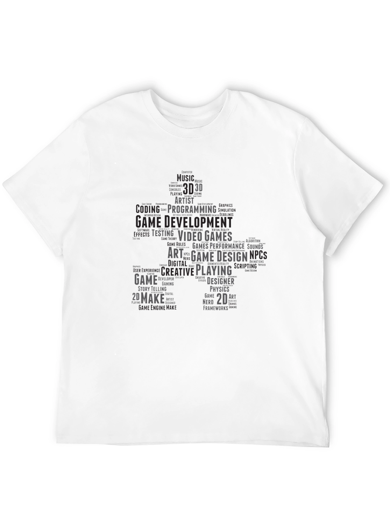 Game Developer Word Cloud T-Shirt