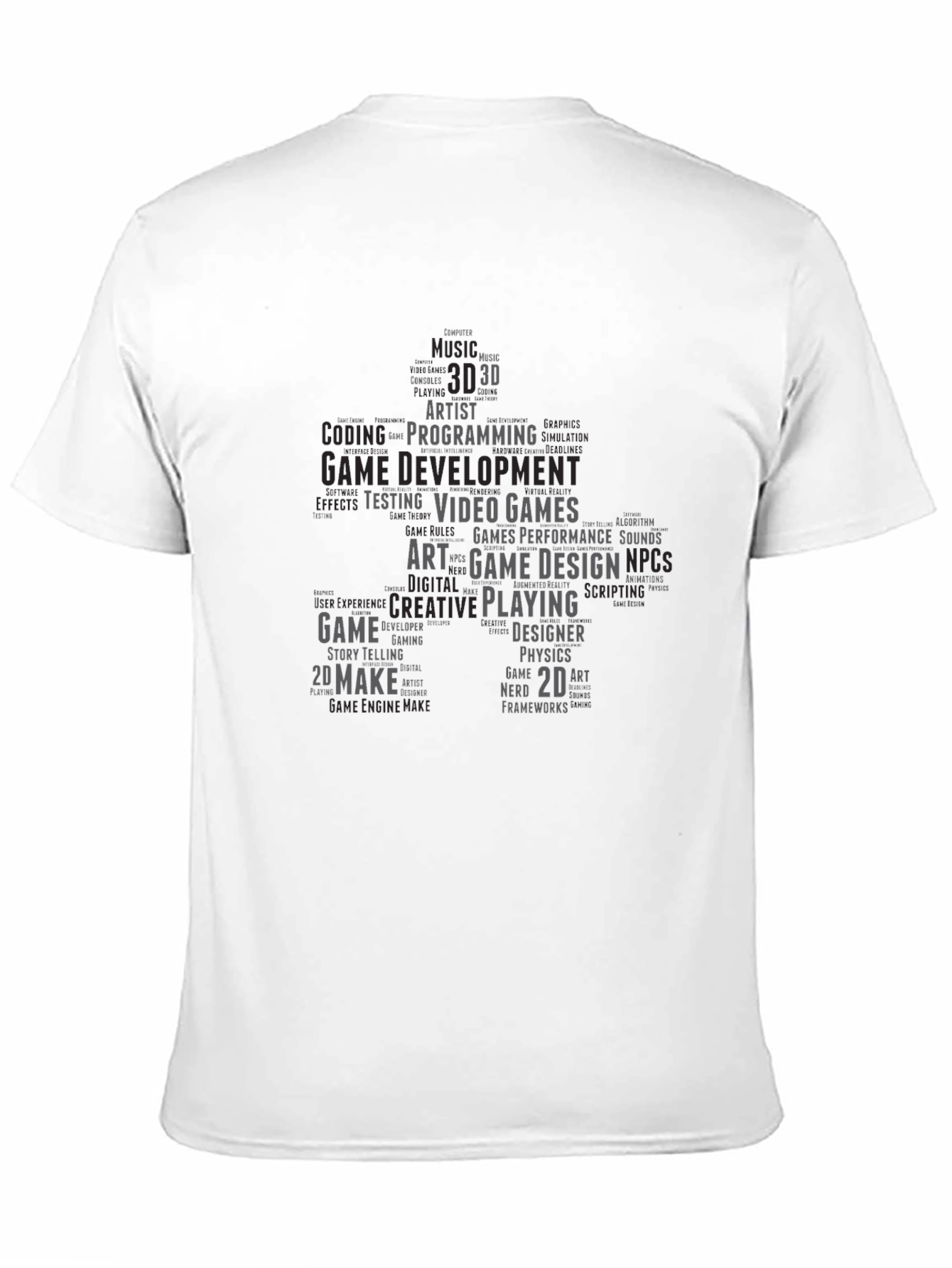 Game Developer Word Cloud T-Shirt