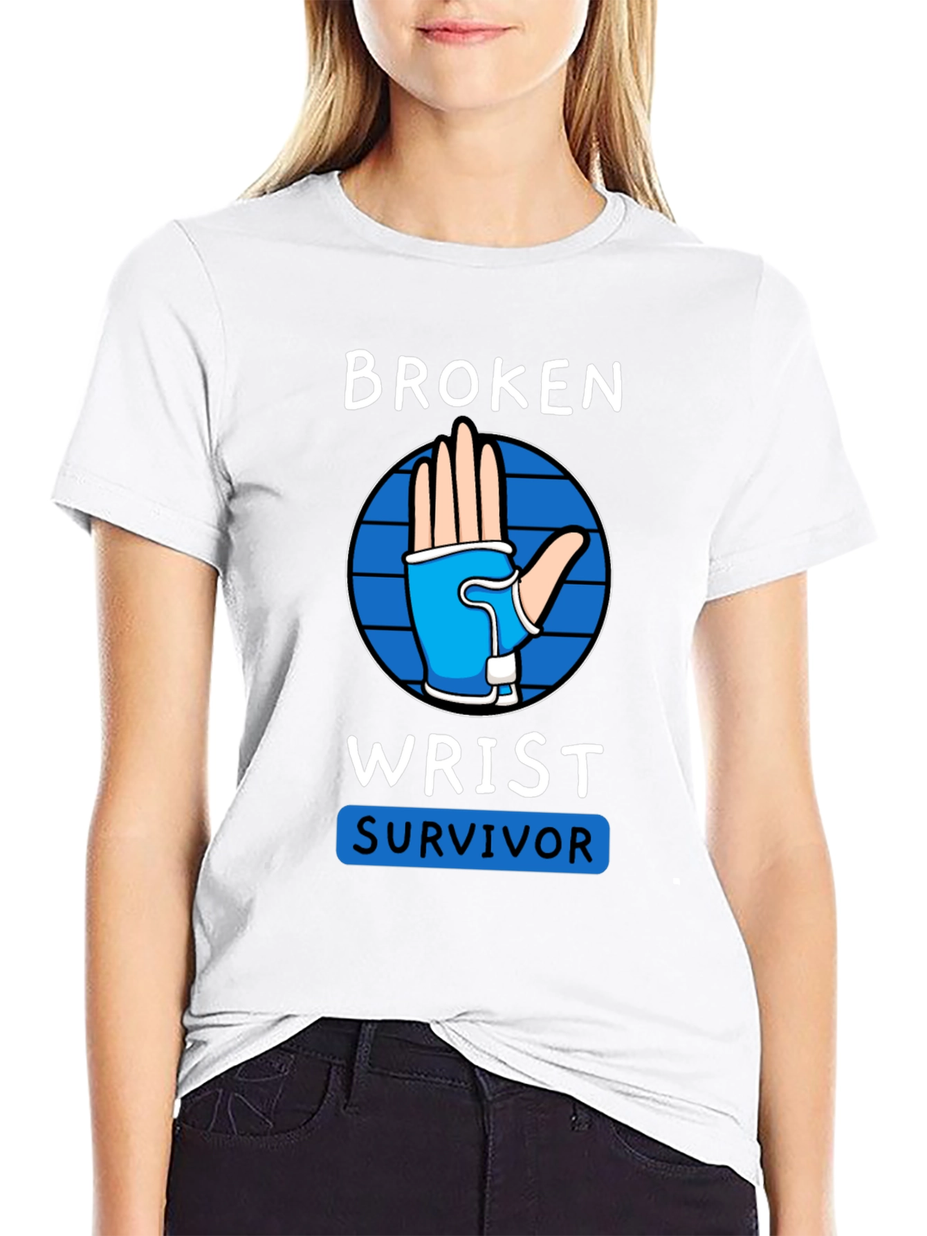 Broken Wrist Survivor T-Shirt - Injury Recovery Tee