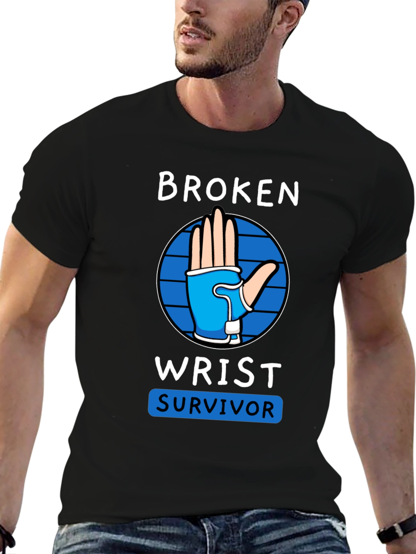 Broken Wrist Survivor T-Shirt - Injury Recovery Tee