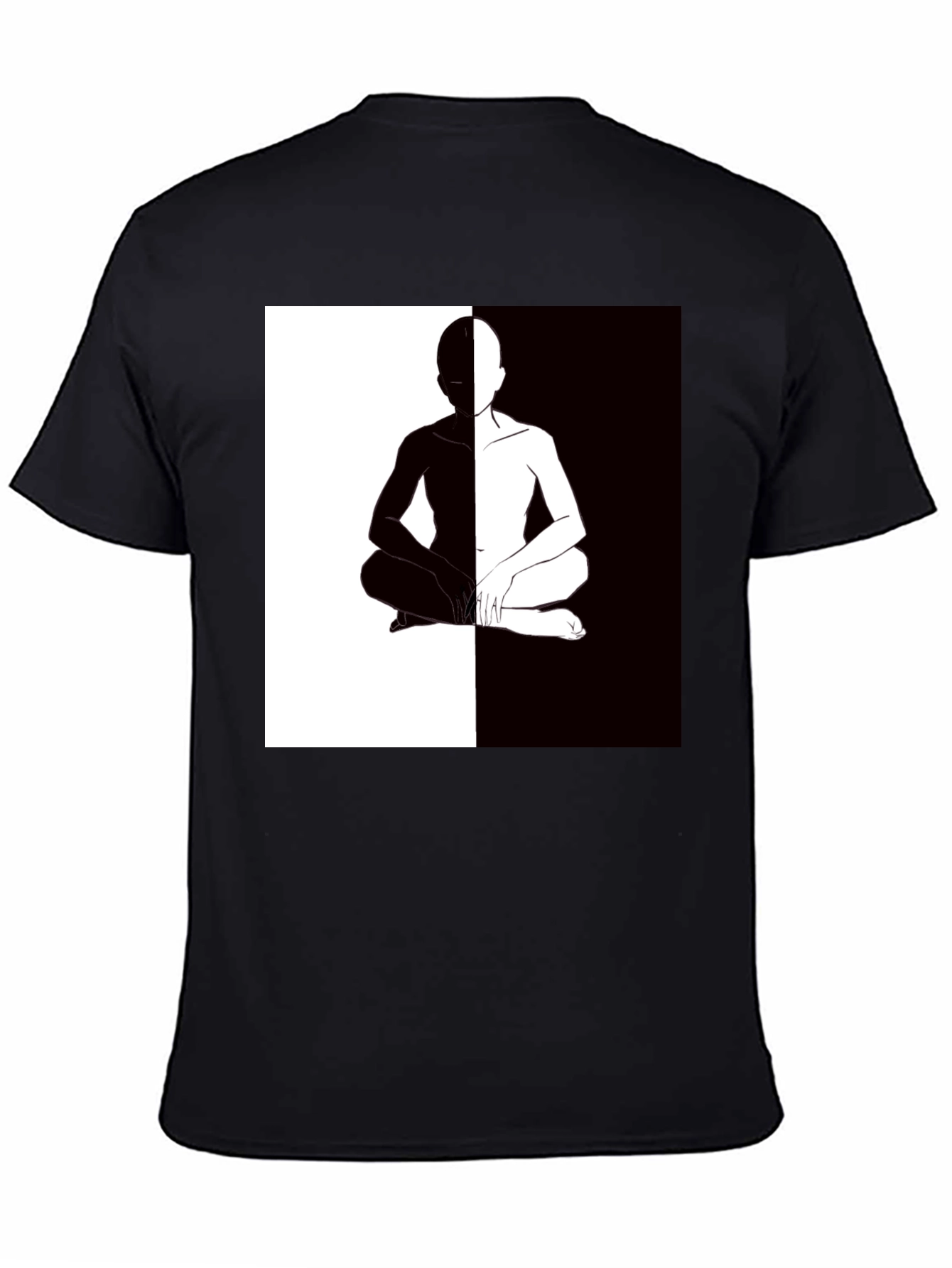 Yin Yang Silhouette Graphic Tee