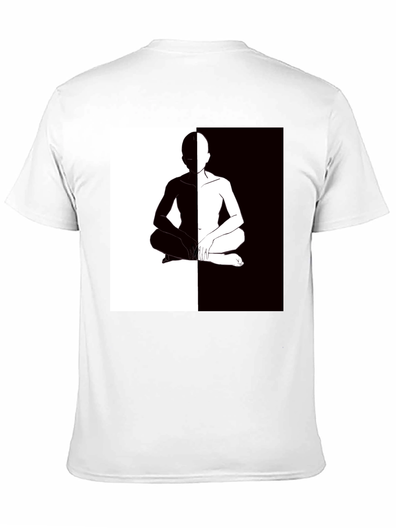 Yin Yang Silhouette Graphic Tee