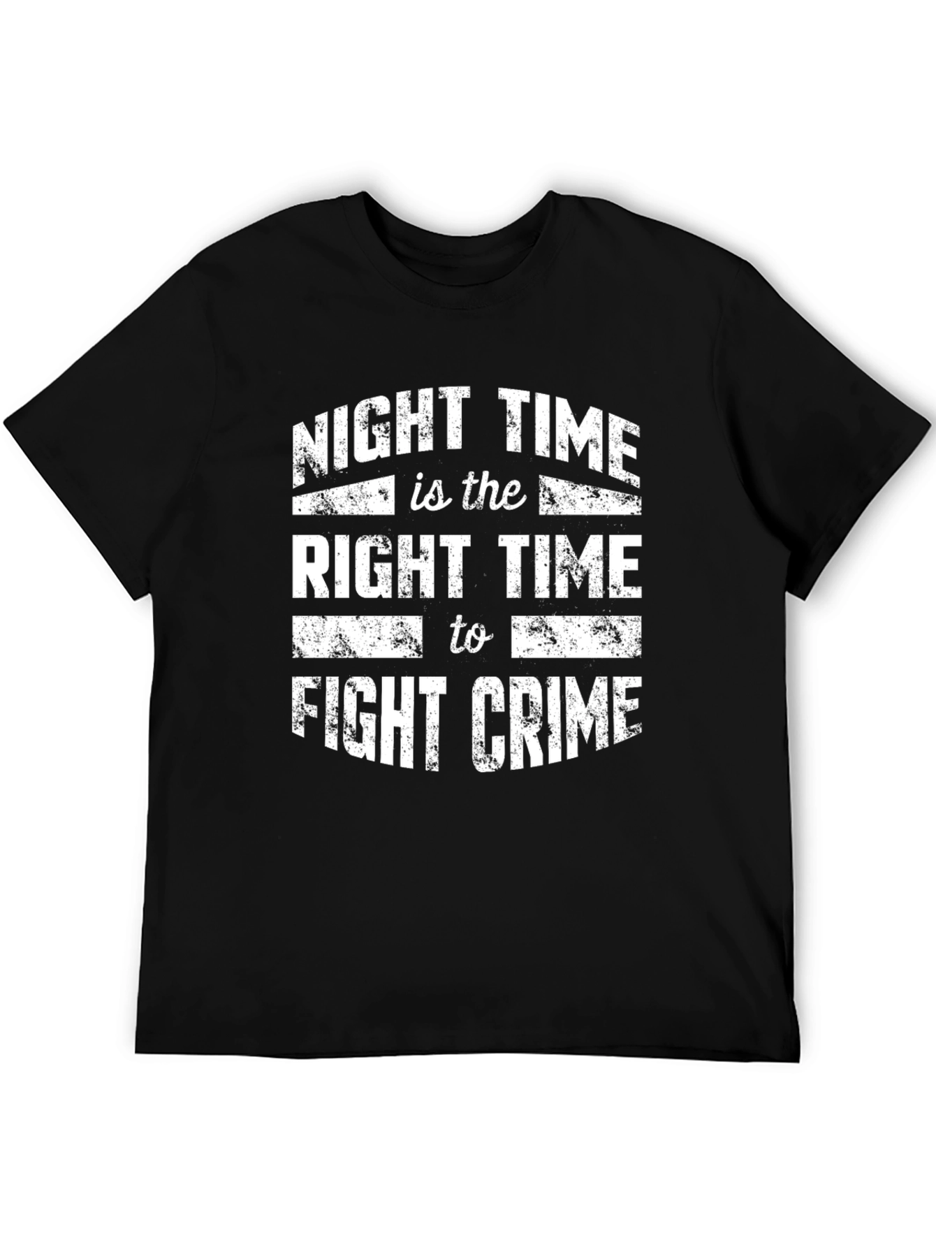 Night Time Fight Crime Graphic Tee
