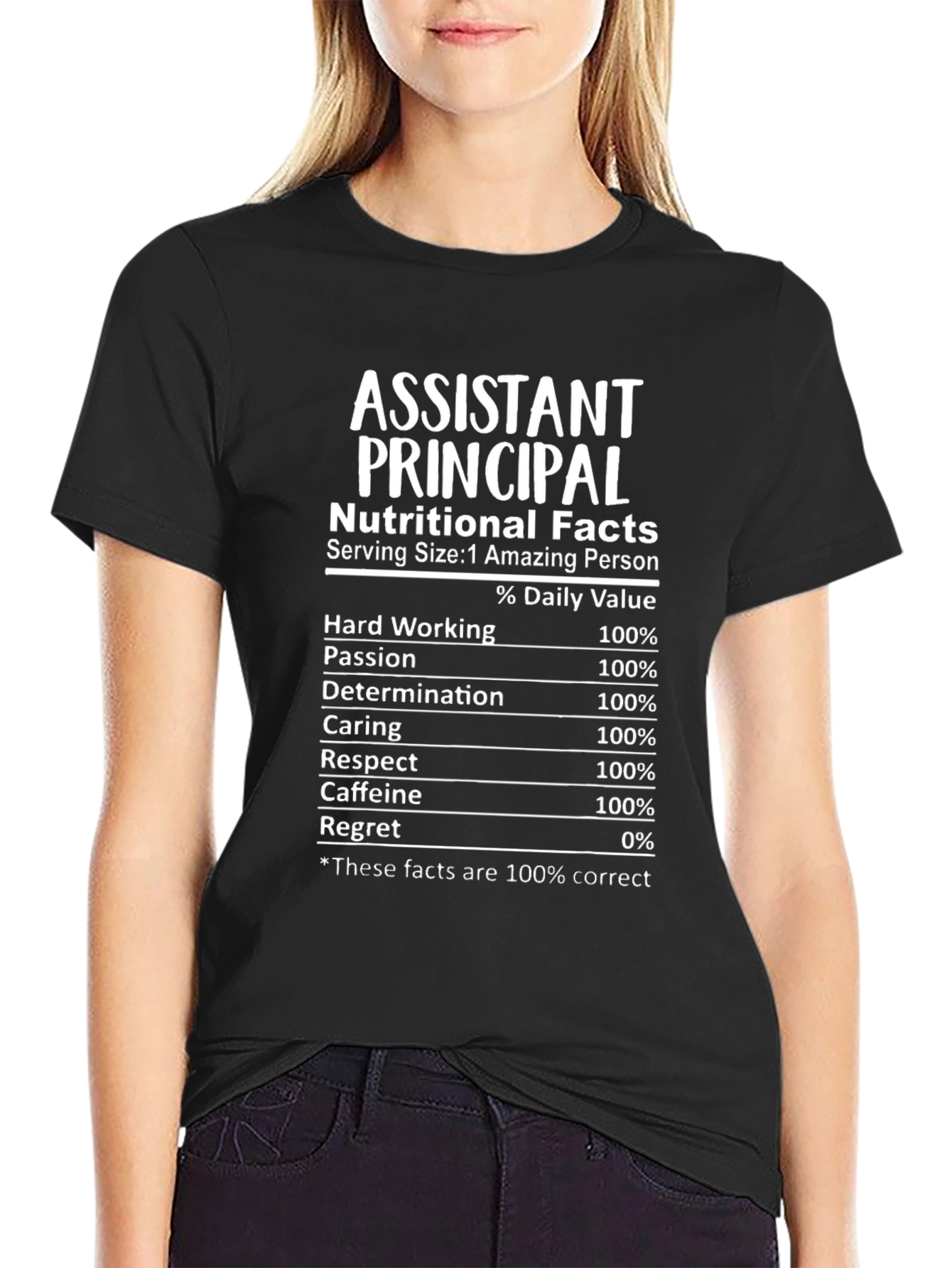 Assistant Principal Nutritional Facts T-Shirt