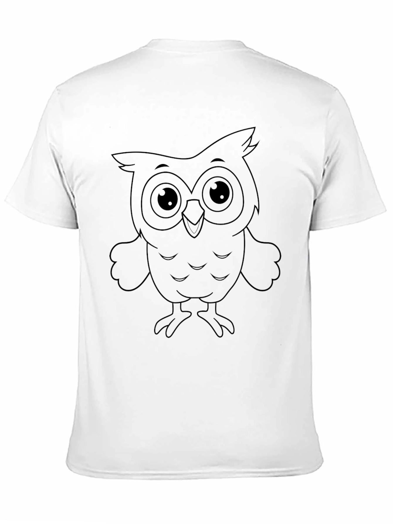 Owl Graphic Black T-Shirt for Men