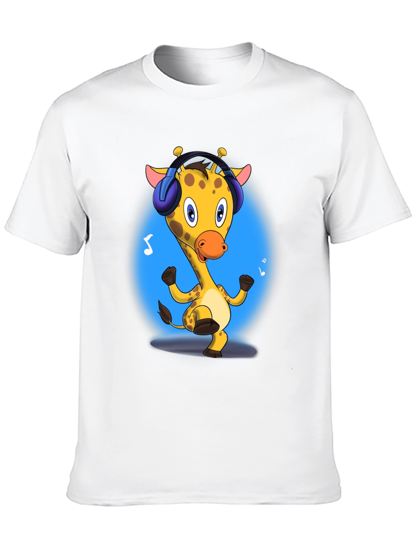 Giraffe Headphones Graphic Tee
