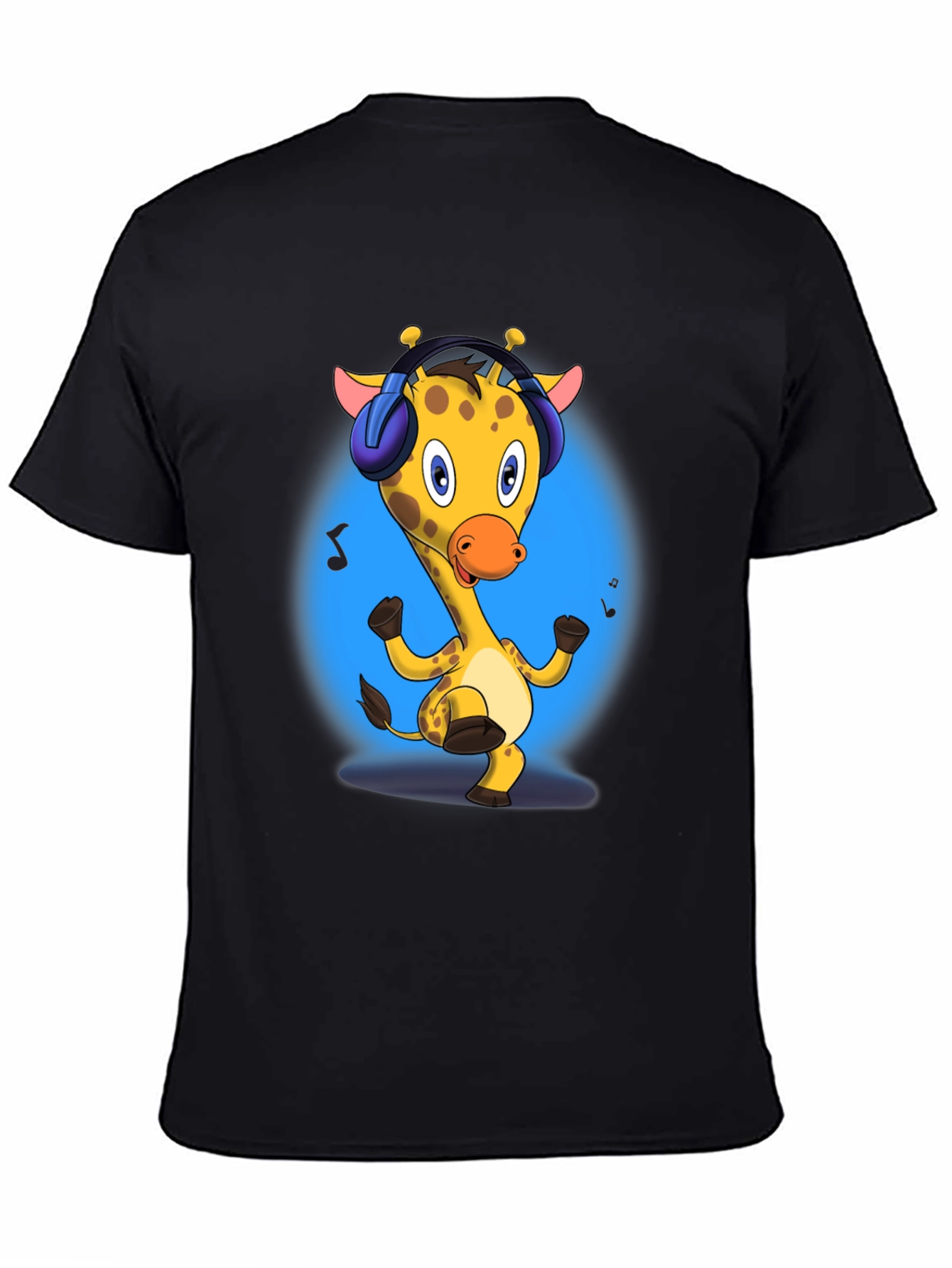 Giraffe Headphones Graphic Tee