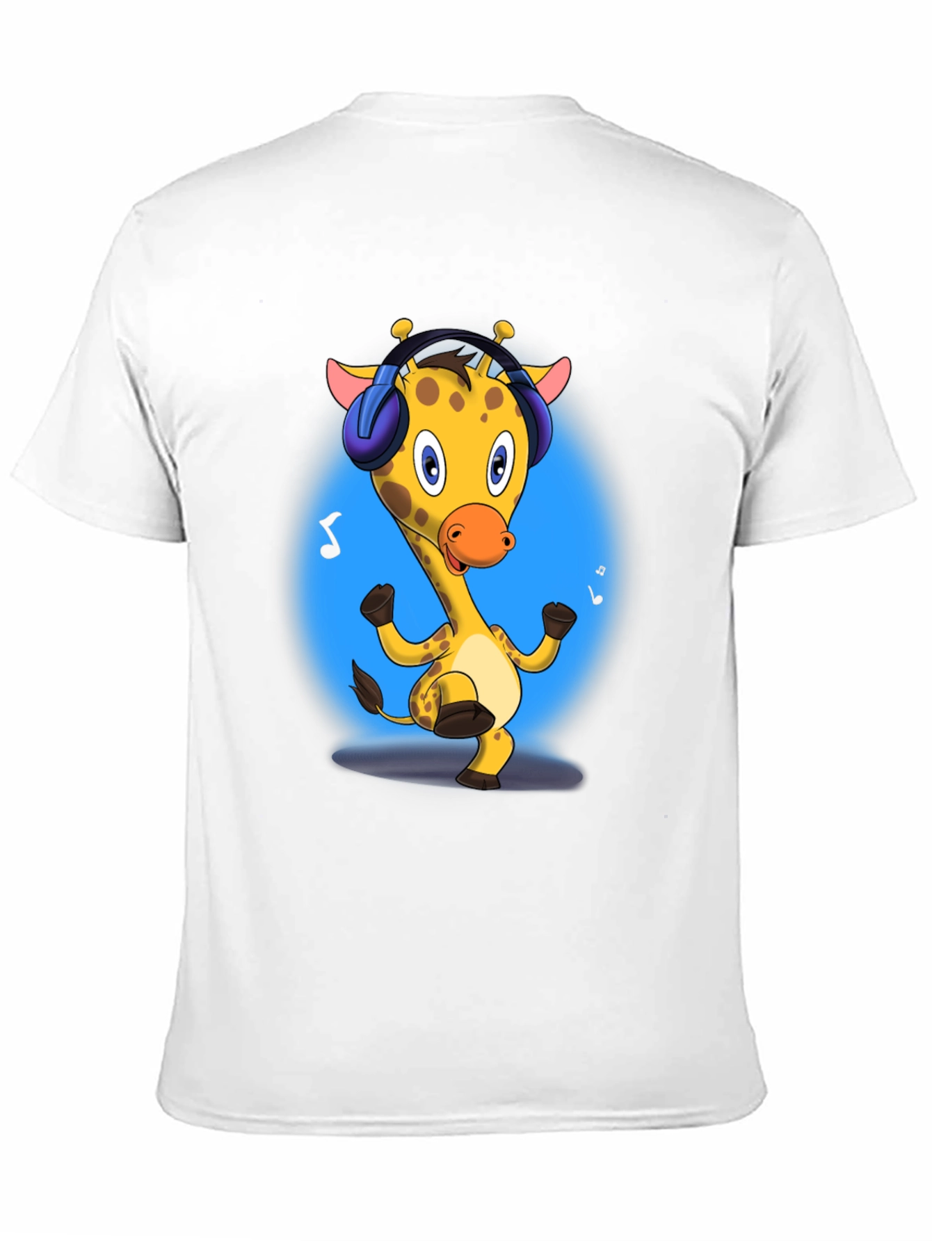 Giraffe Headphones Graphic Tee