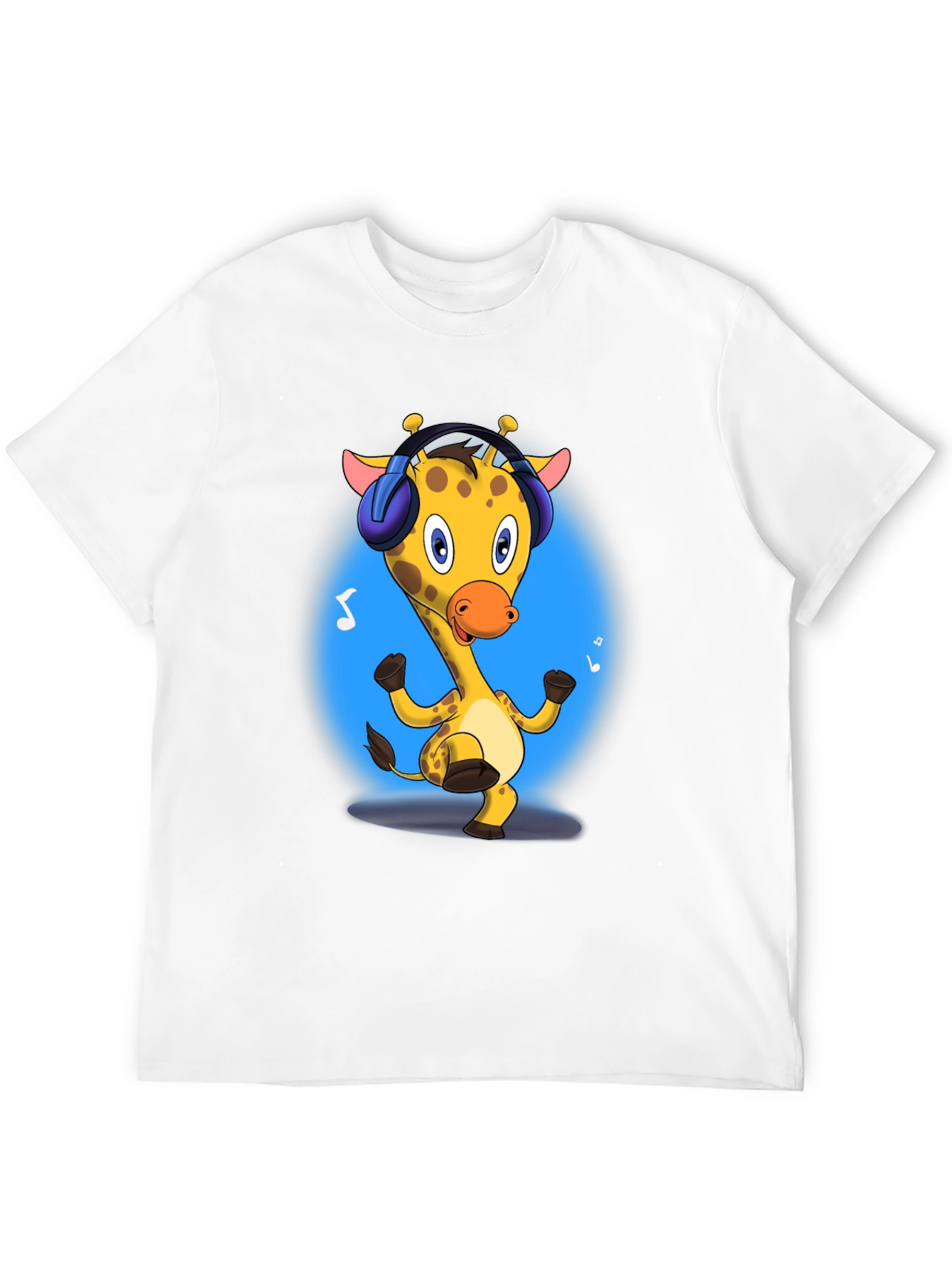 Giraffe Headphones Graphic Tee