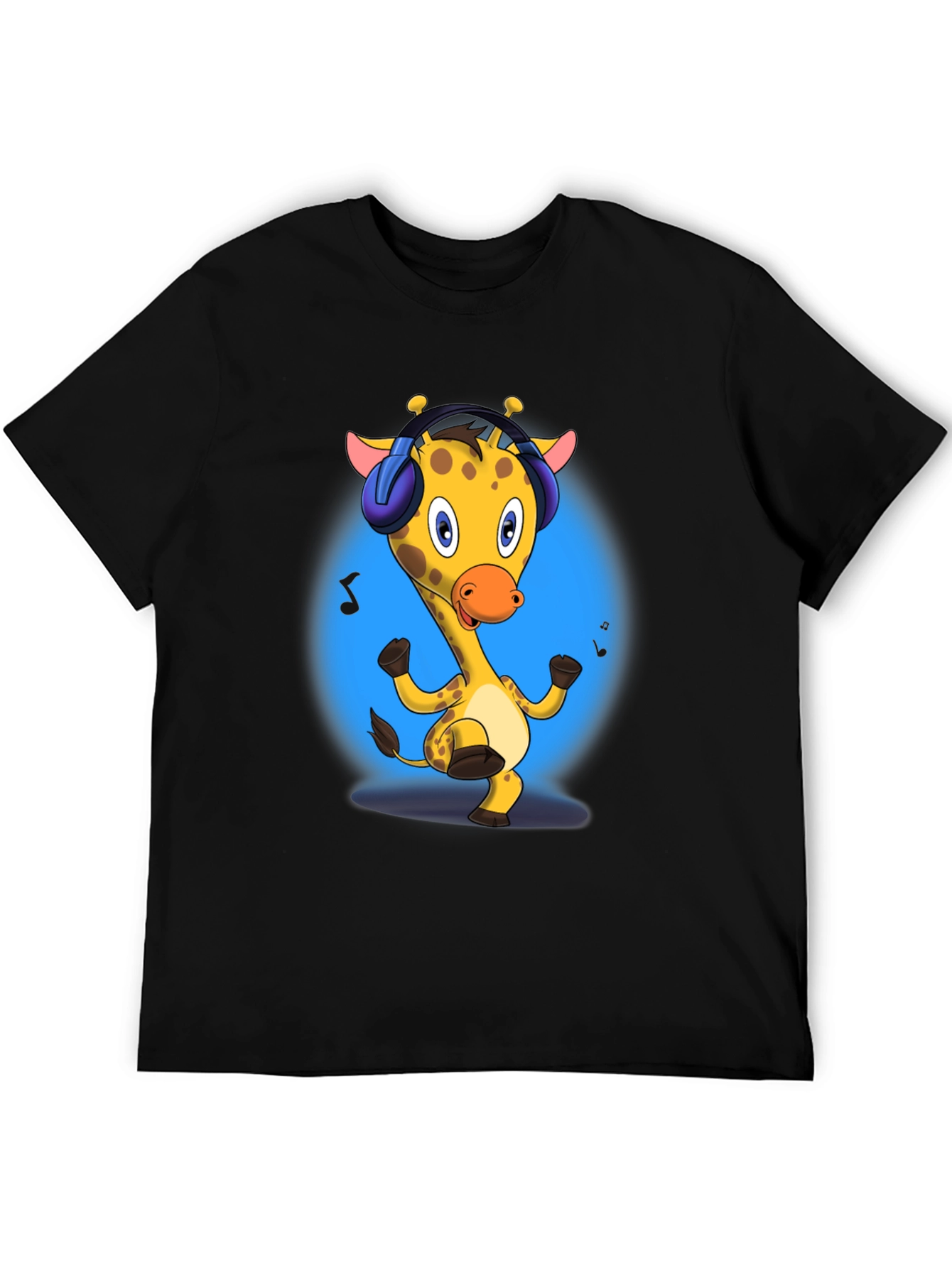 Giraffe Headphones Graphic Tee